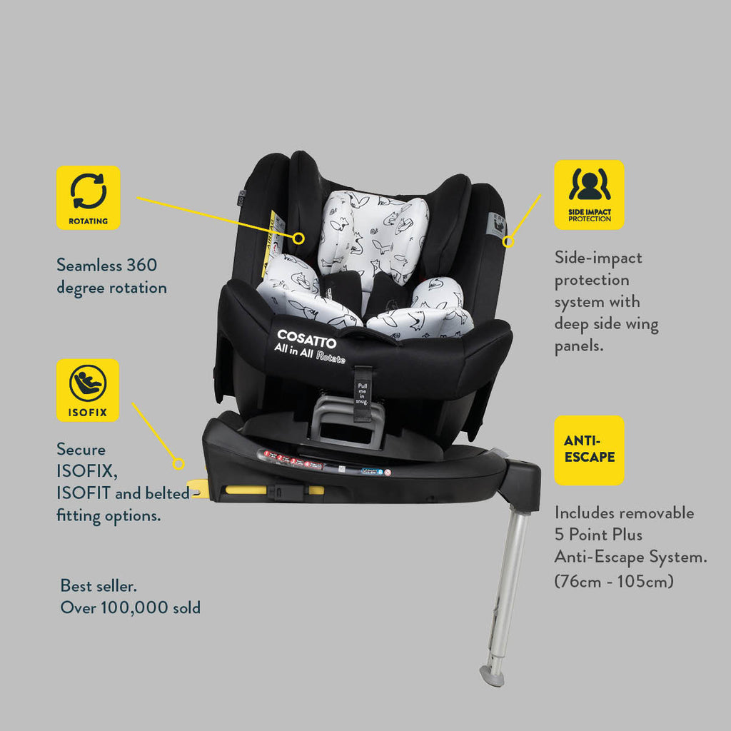 All in All 360 Rotate Car Seat Fika Forest – Cosatto Store