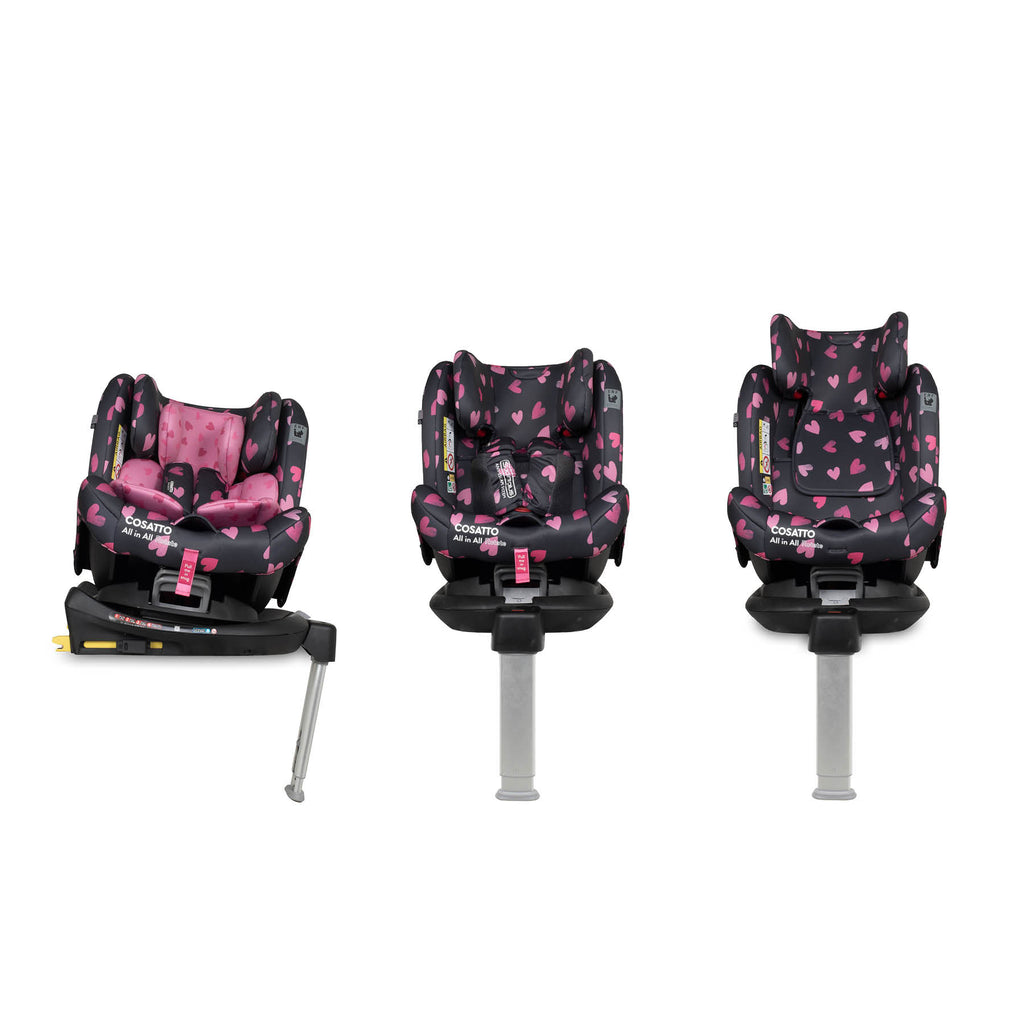 All in All 360 Rotate Car Seat Charcoal Lighthearted Cosatto Store