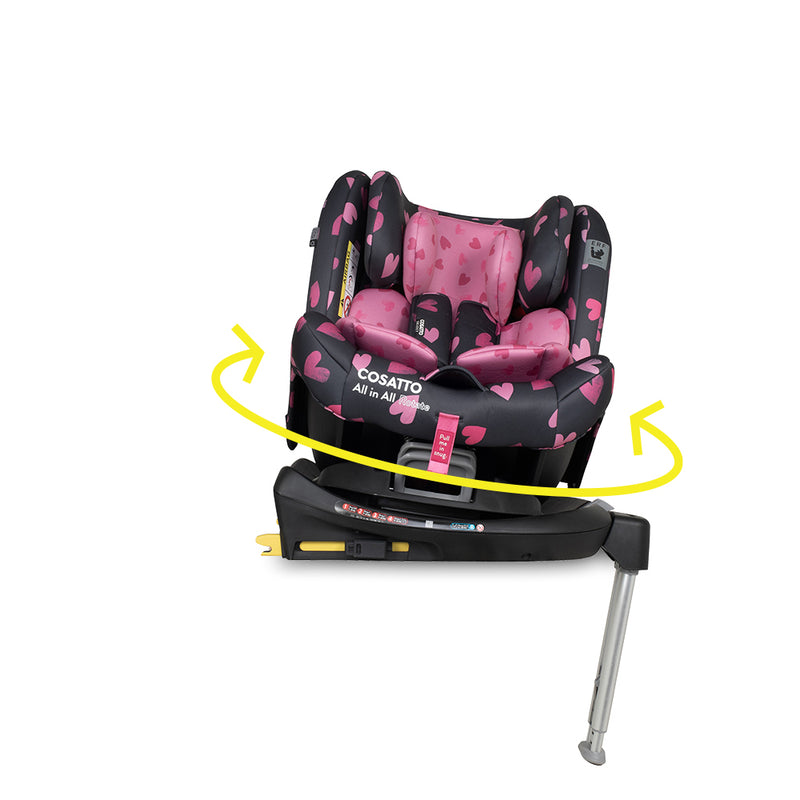 Ex Display All in All 360 Rotate Car Seat Charcoal Lighthearted - Carseat - Cosatto Store