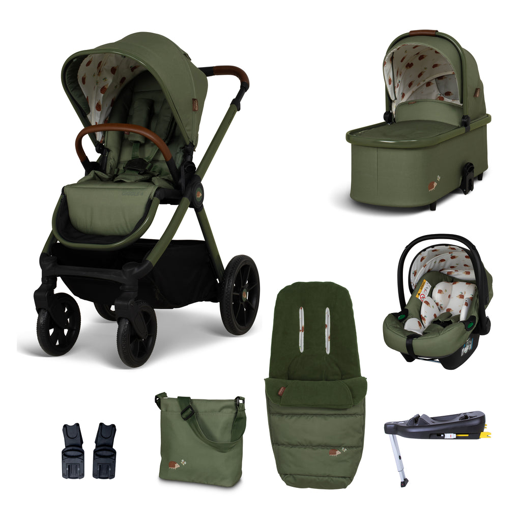 green car seat and stroller Giggle 4 Everything Bundle Hoglet – Cosatto Store