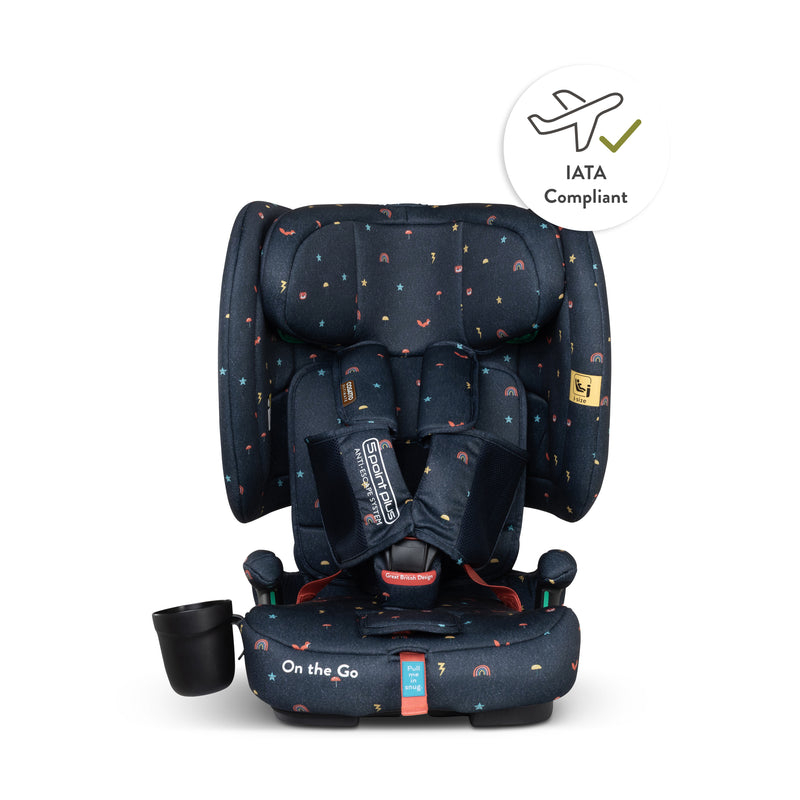 On The Go i-Size Travel Car Seat Doodle Days