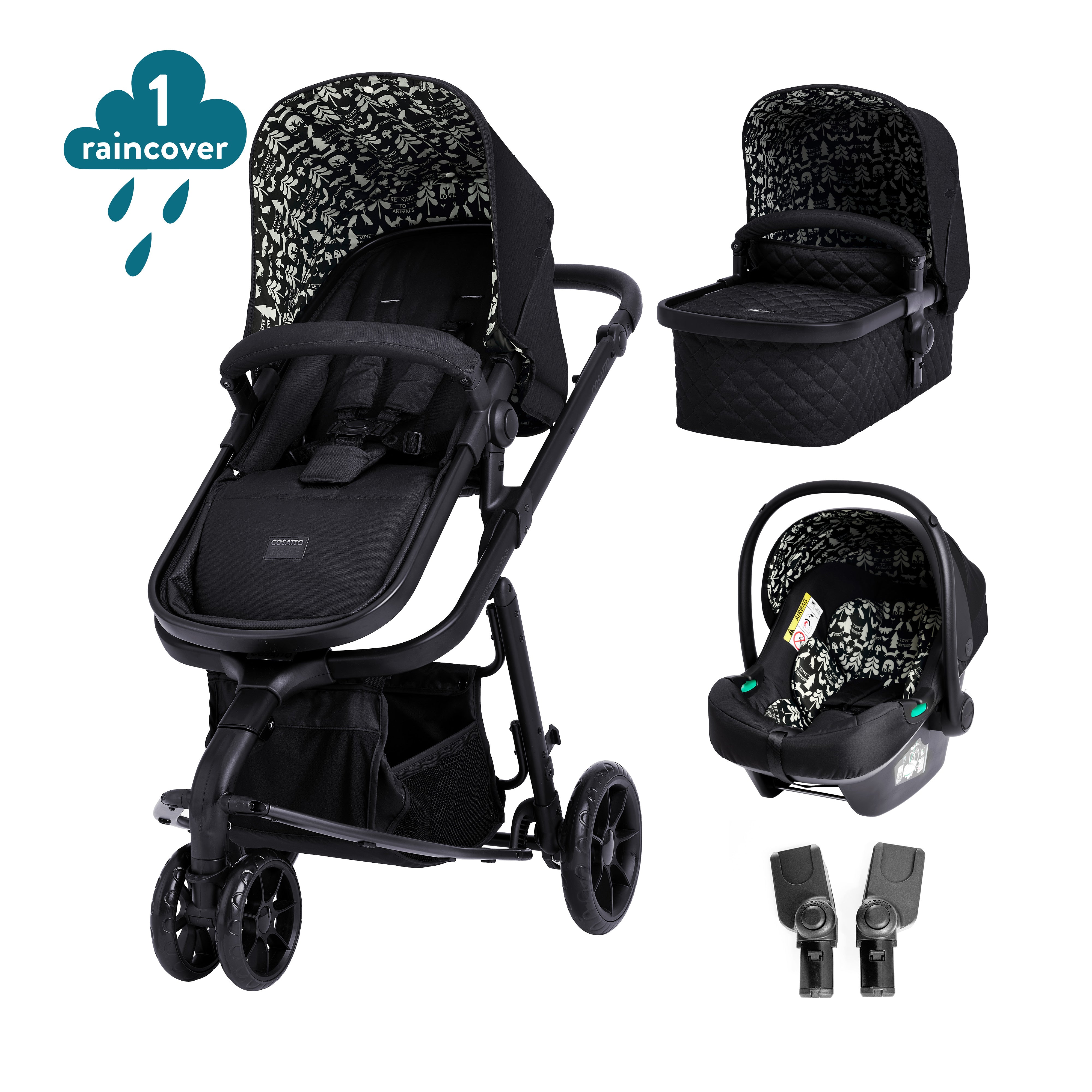 Giggle 3 in 1 Carseat Bundle Silhouette