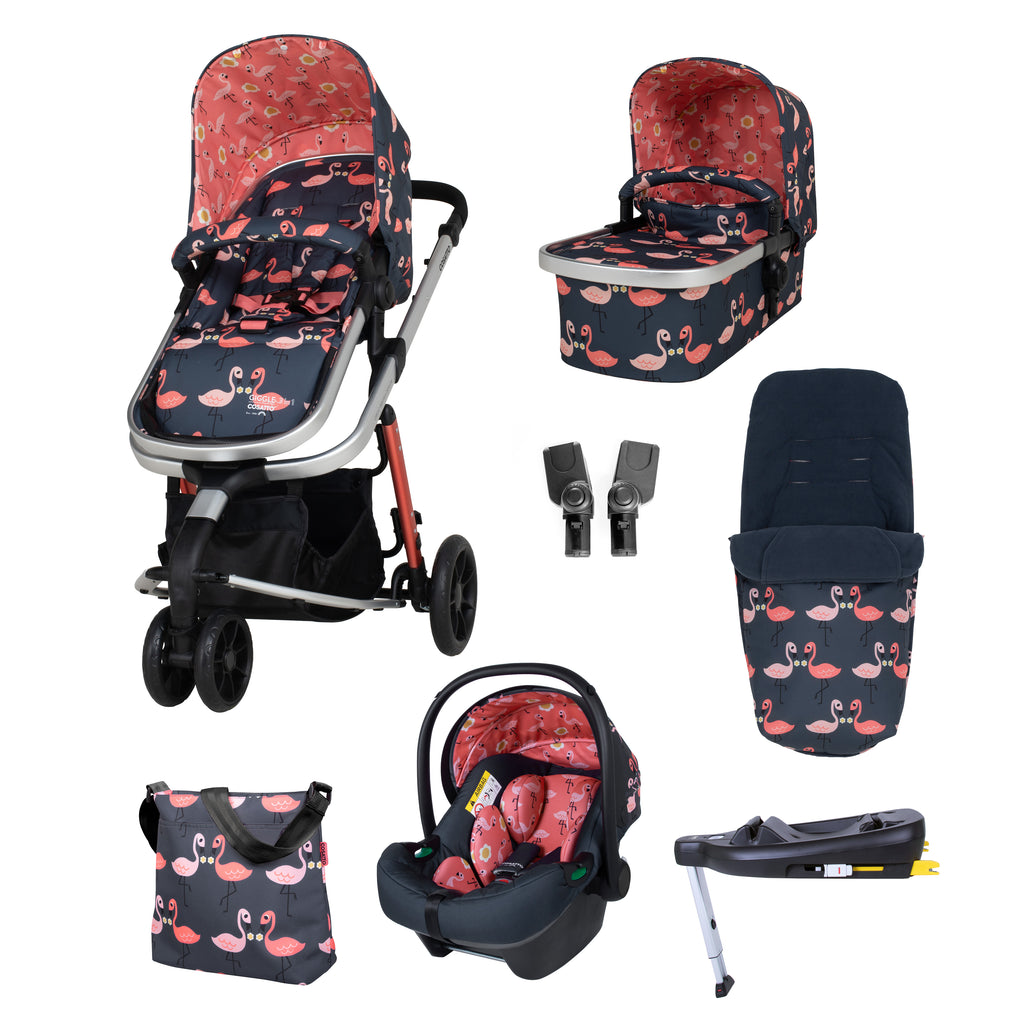 Giggle 3 in 1 i-Size Everything Bundle Pretty Flamingo – Cosatto Store