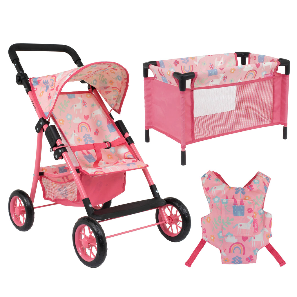 Little Woo Dolls Pram Travel Set Unicorn Cosatto Store