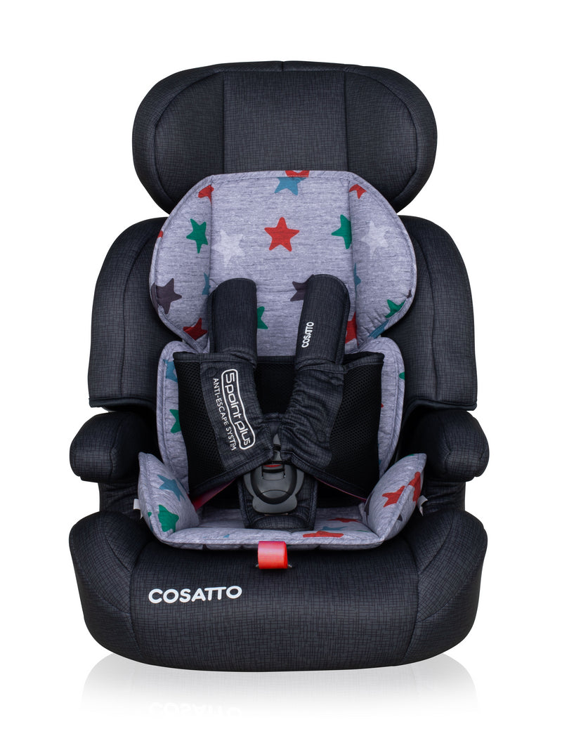 Zoomi Group 123 Grey Mega Stars (5 Point Plus) - Carseat - Cosatto Store
