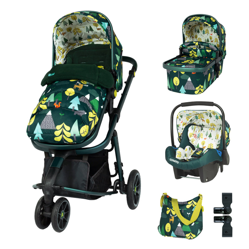 Giggle 3 with Carseat and Accessories Bundle Into The Wild - Bundle - Cosatto Store