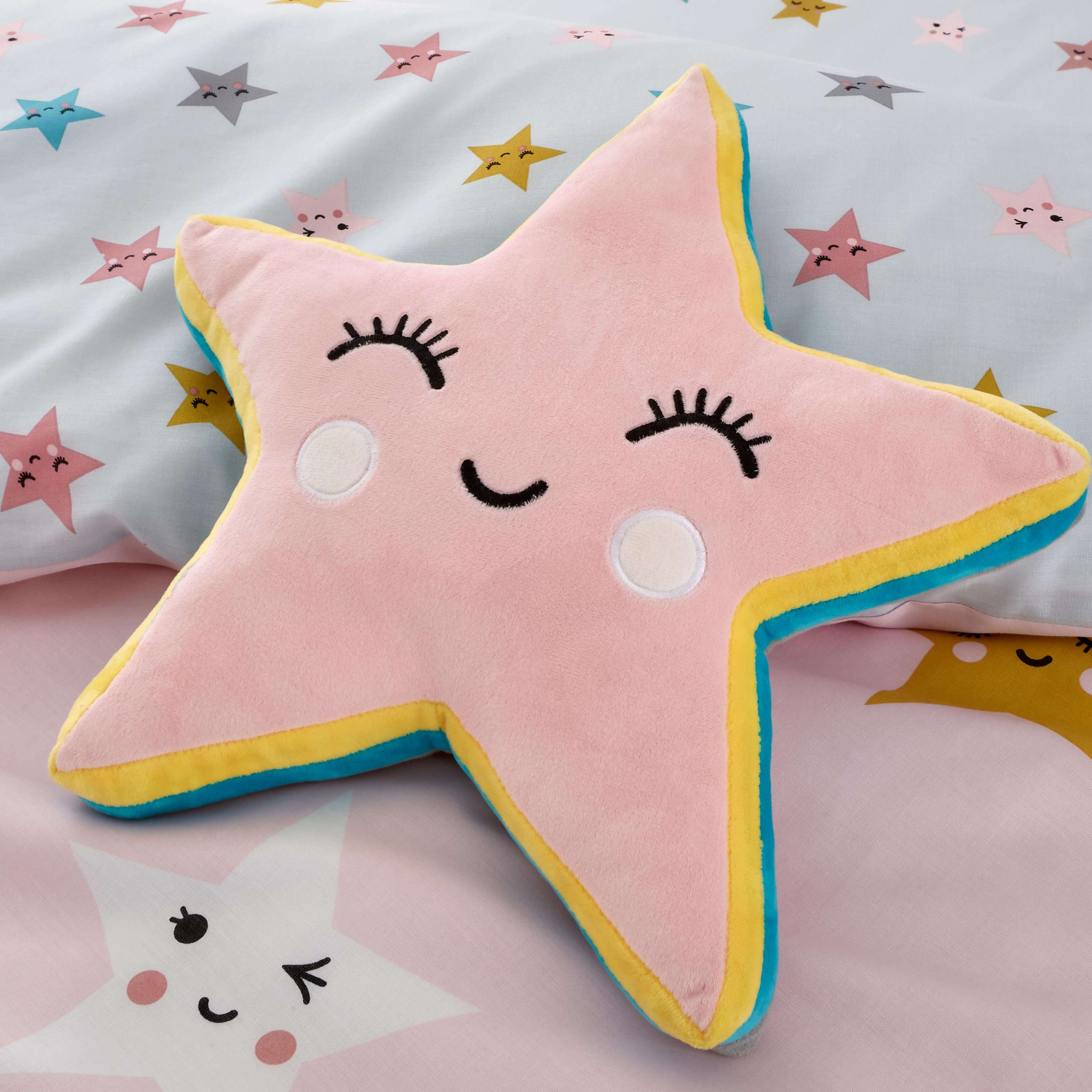 Cuddly Cushion Happy Stars