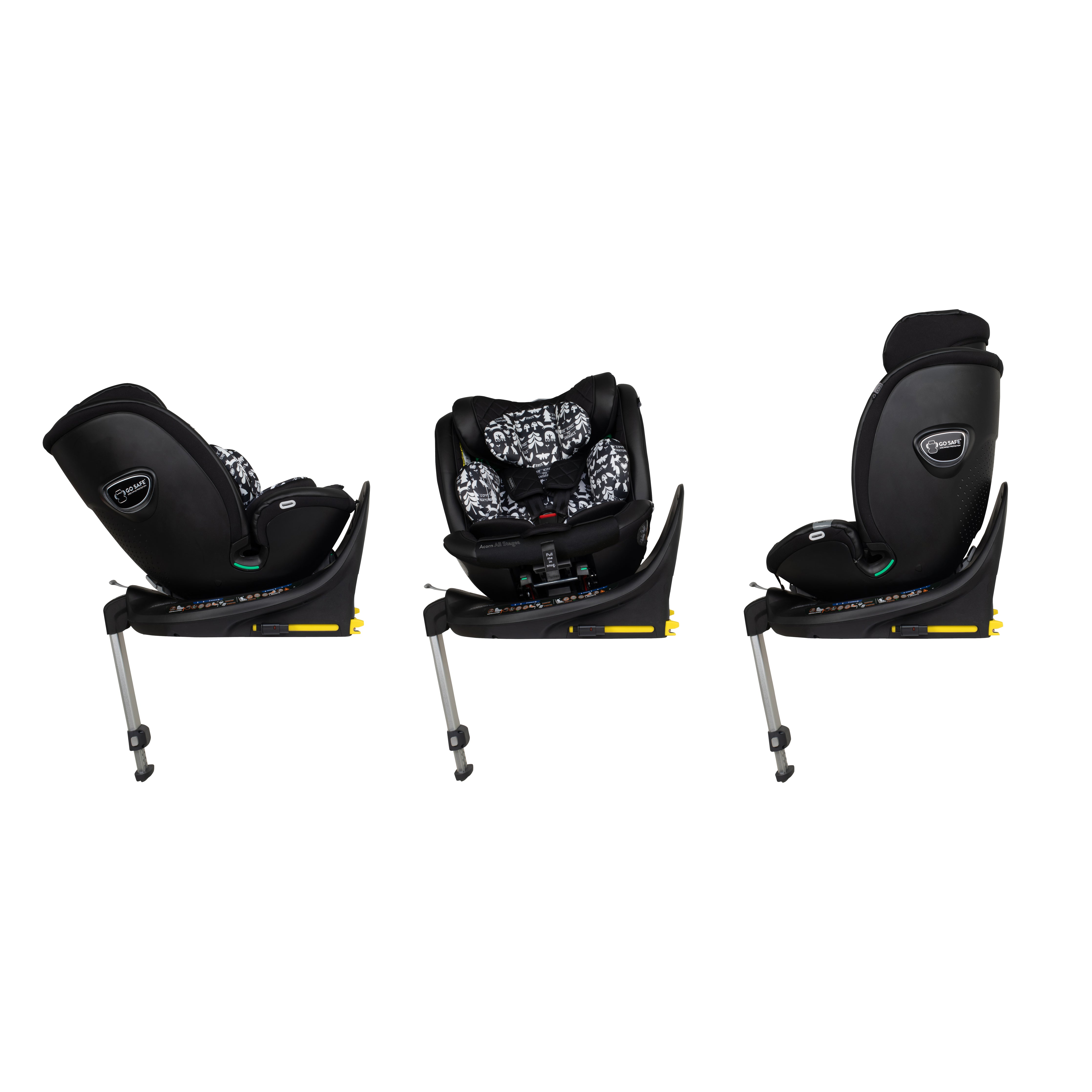Wow 3 All Stage Family Rotate & Recline 2 Base Bundle Silhouette
