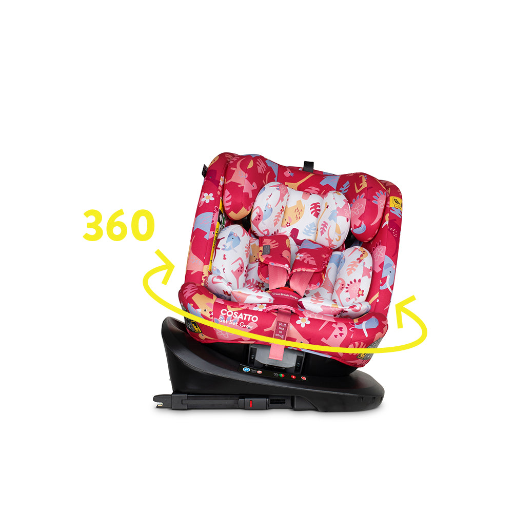 Get Set Grow i-Size Car Seat Dino Delite