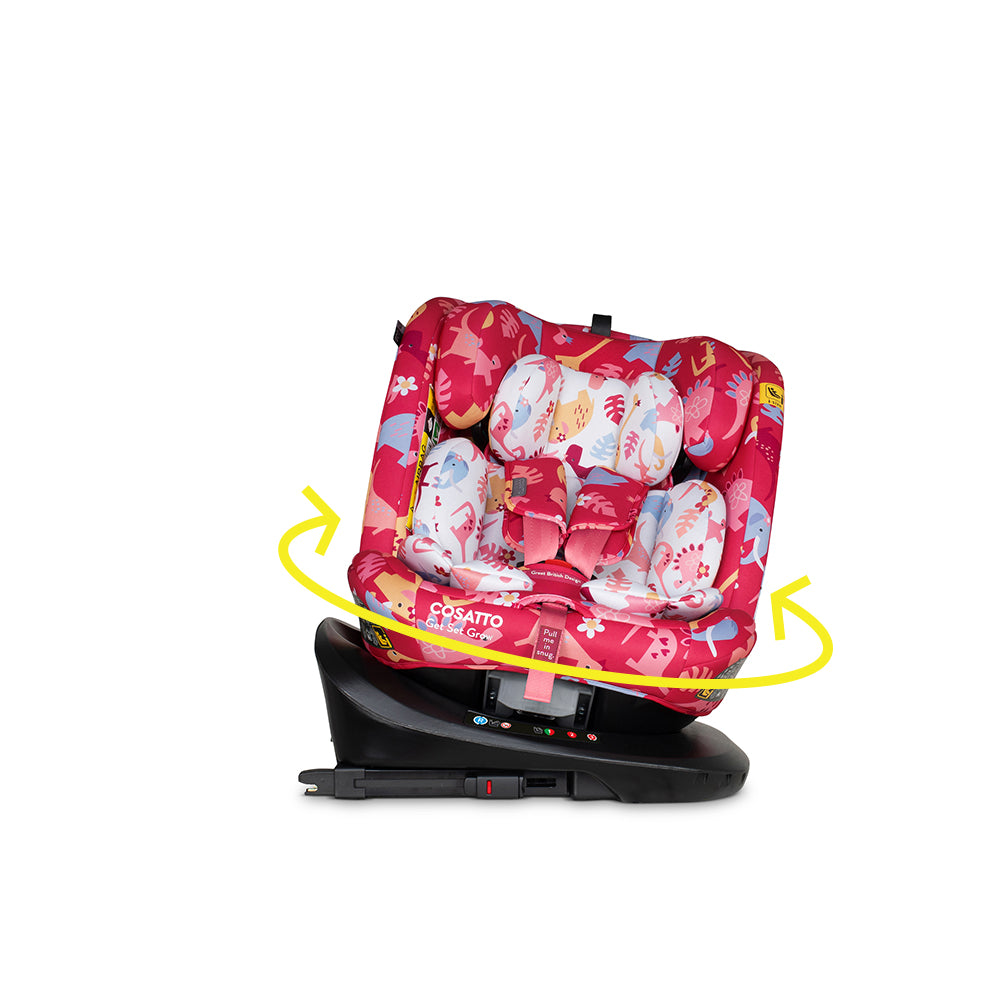 Get Set Grow i-Size Car Seat Dino Delite