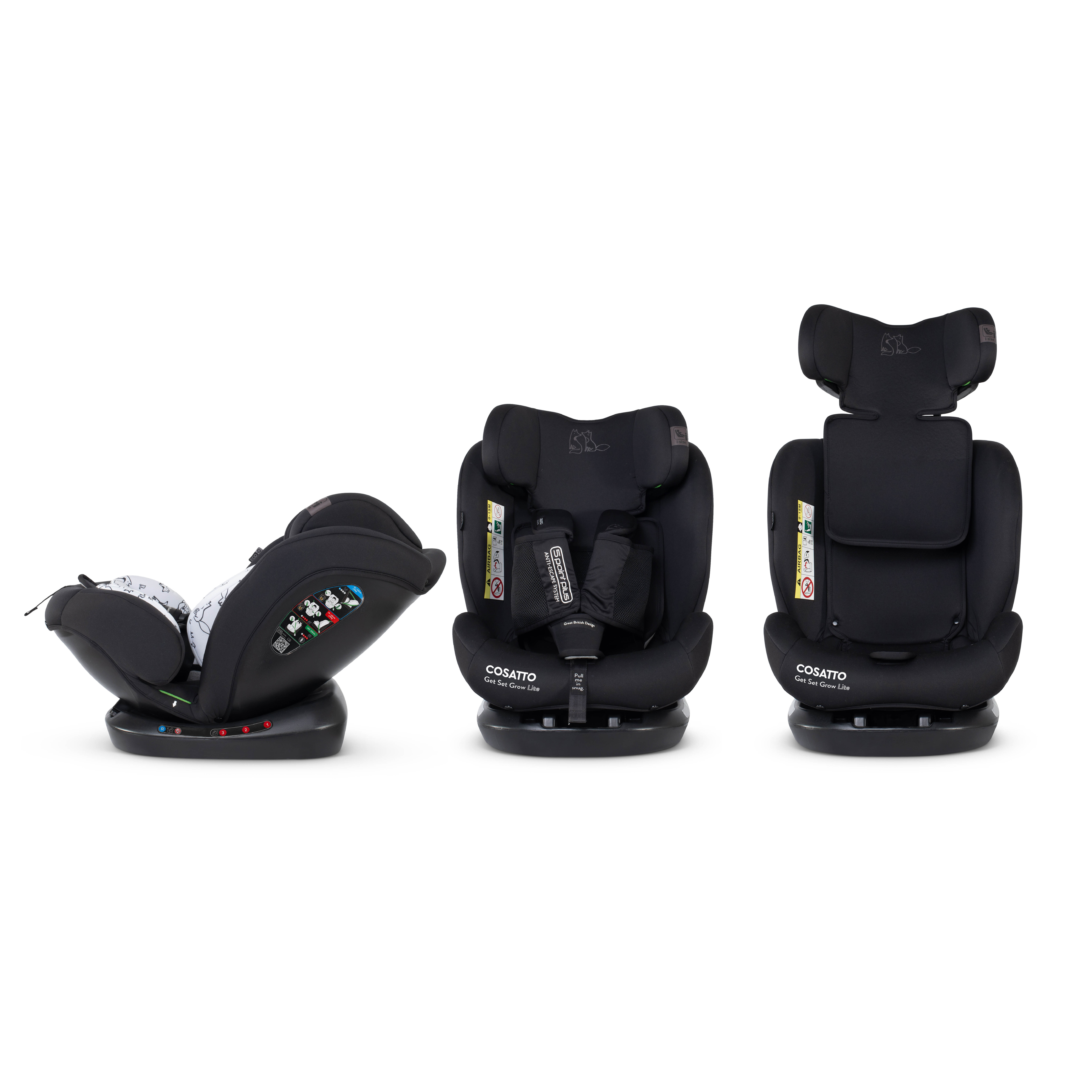 Get Set Grow Lite Car Seat Foxed