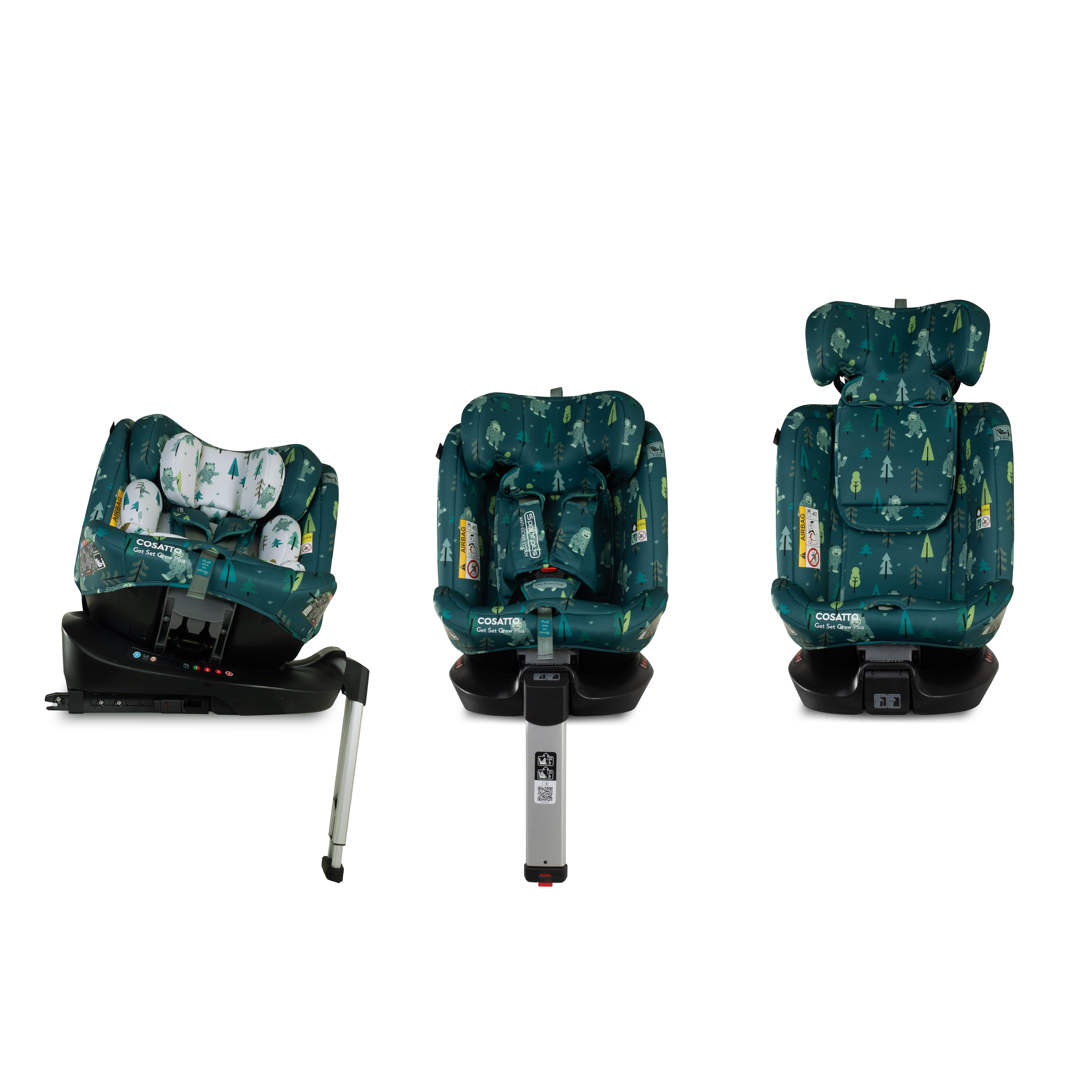 Get Set Grow Plus i-Size 360 Car Seat Yoohoo Yeti