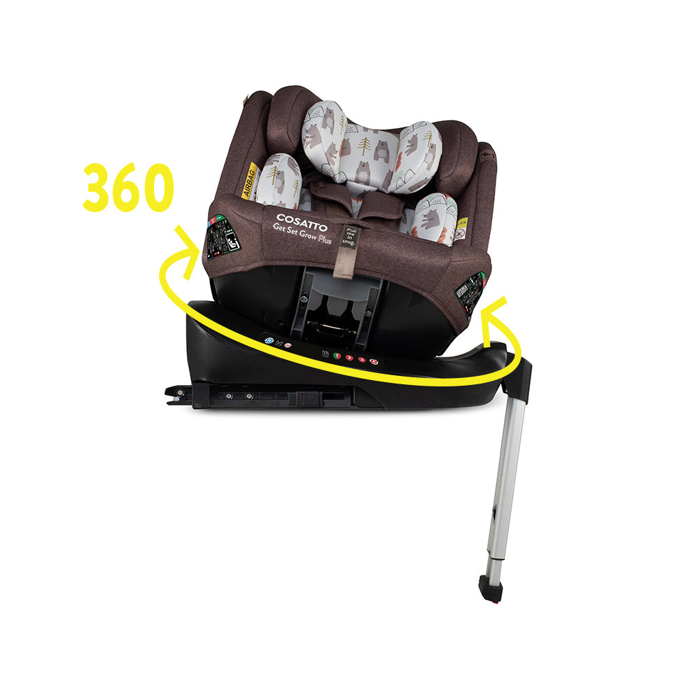 Get Set Grow Plus i-Size 360 Car Seat Bear Hug
