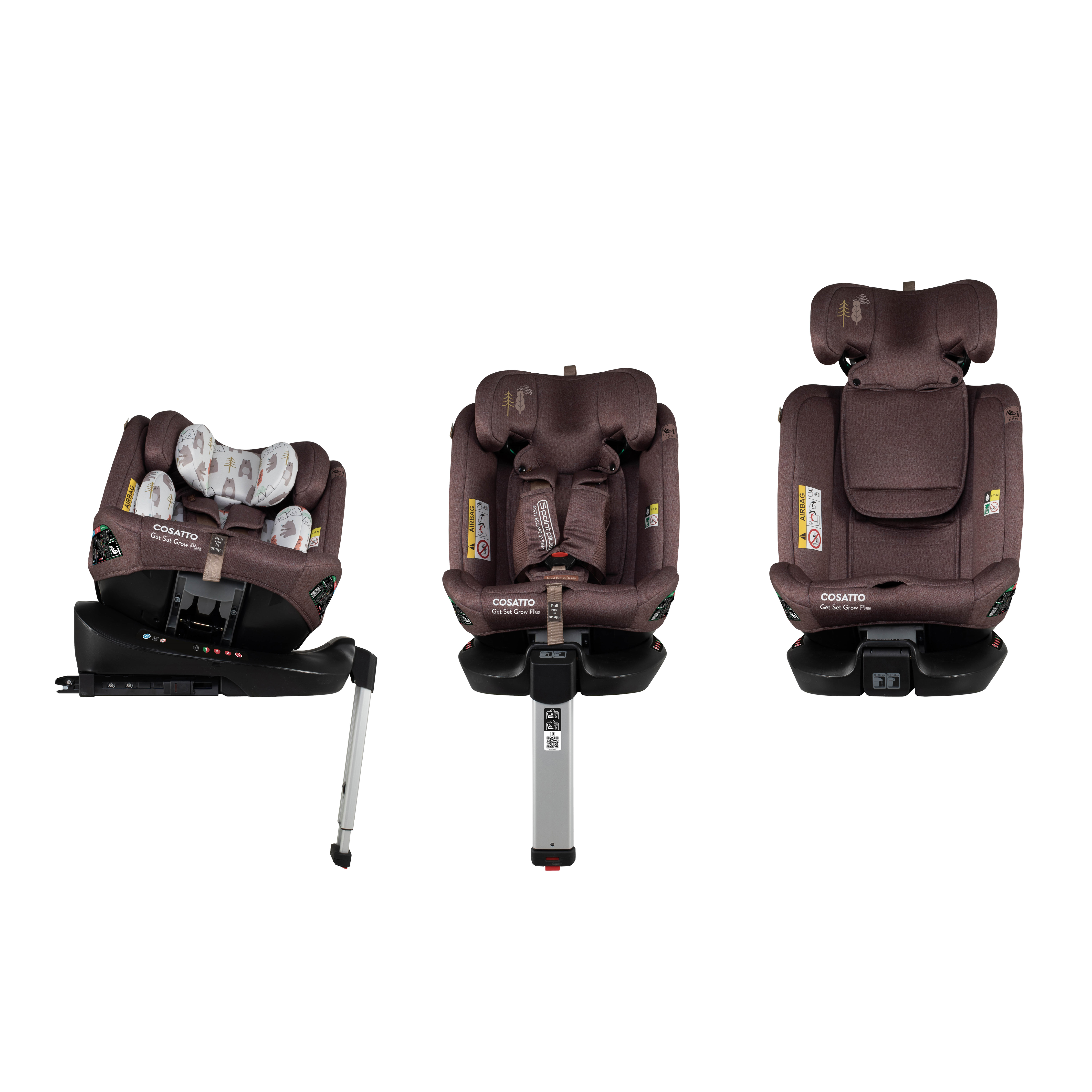 Get Set Grow Plus i-Size 360 Car Seat Bear Hug