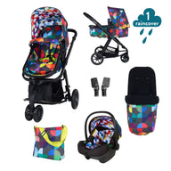 Giggle 2 in 1 i-Size Accessory Bundle Kaleidoscope