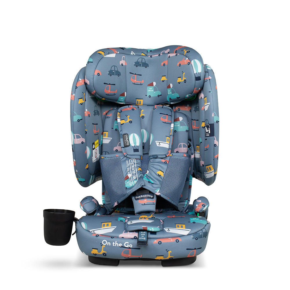 On The Go i-Size Travel Car Seat Itchy Feet Sky
