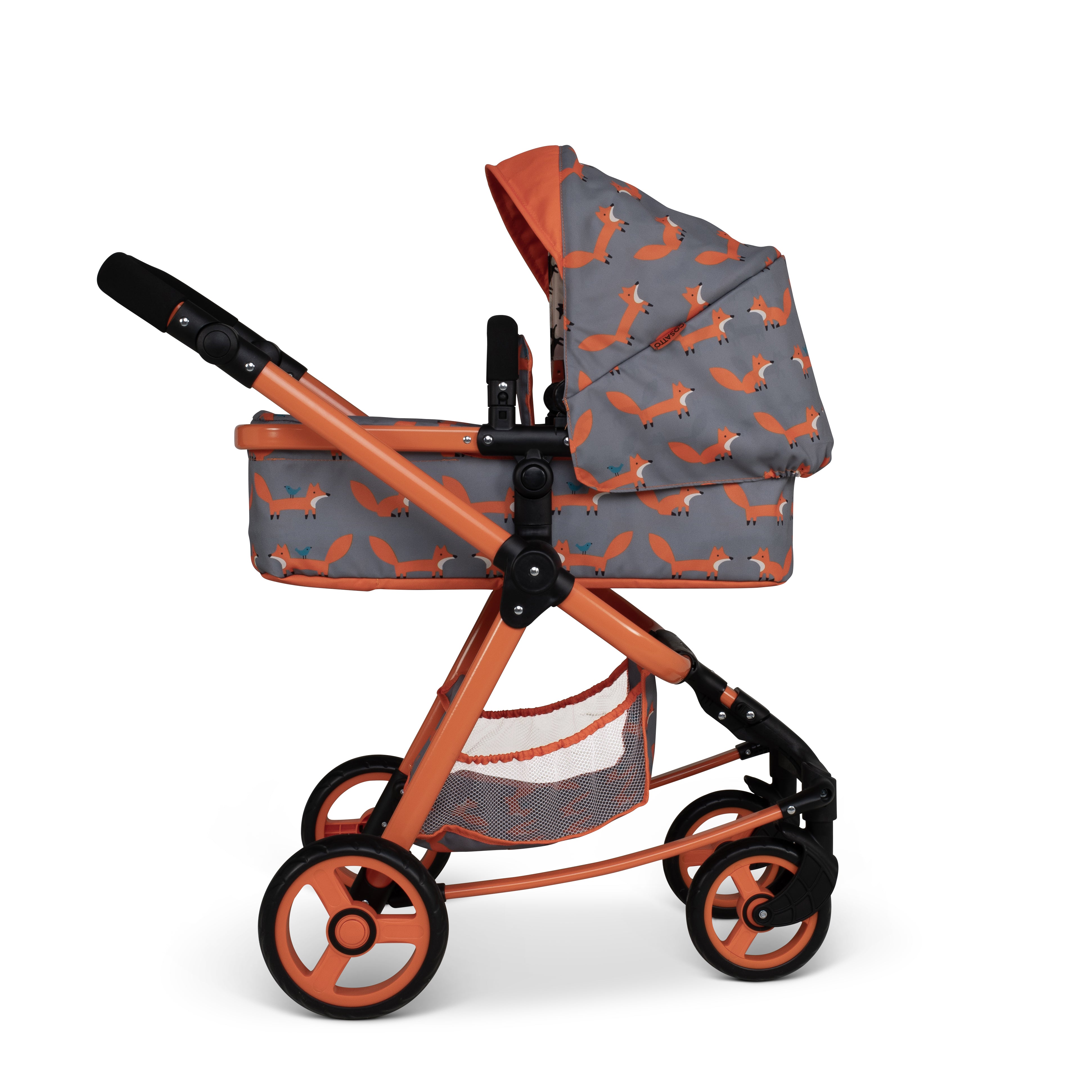 Giggle Quad Dolls Pram Charcoal Mister Fox