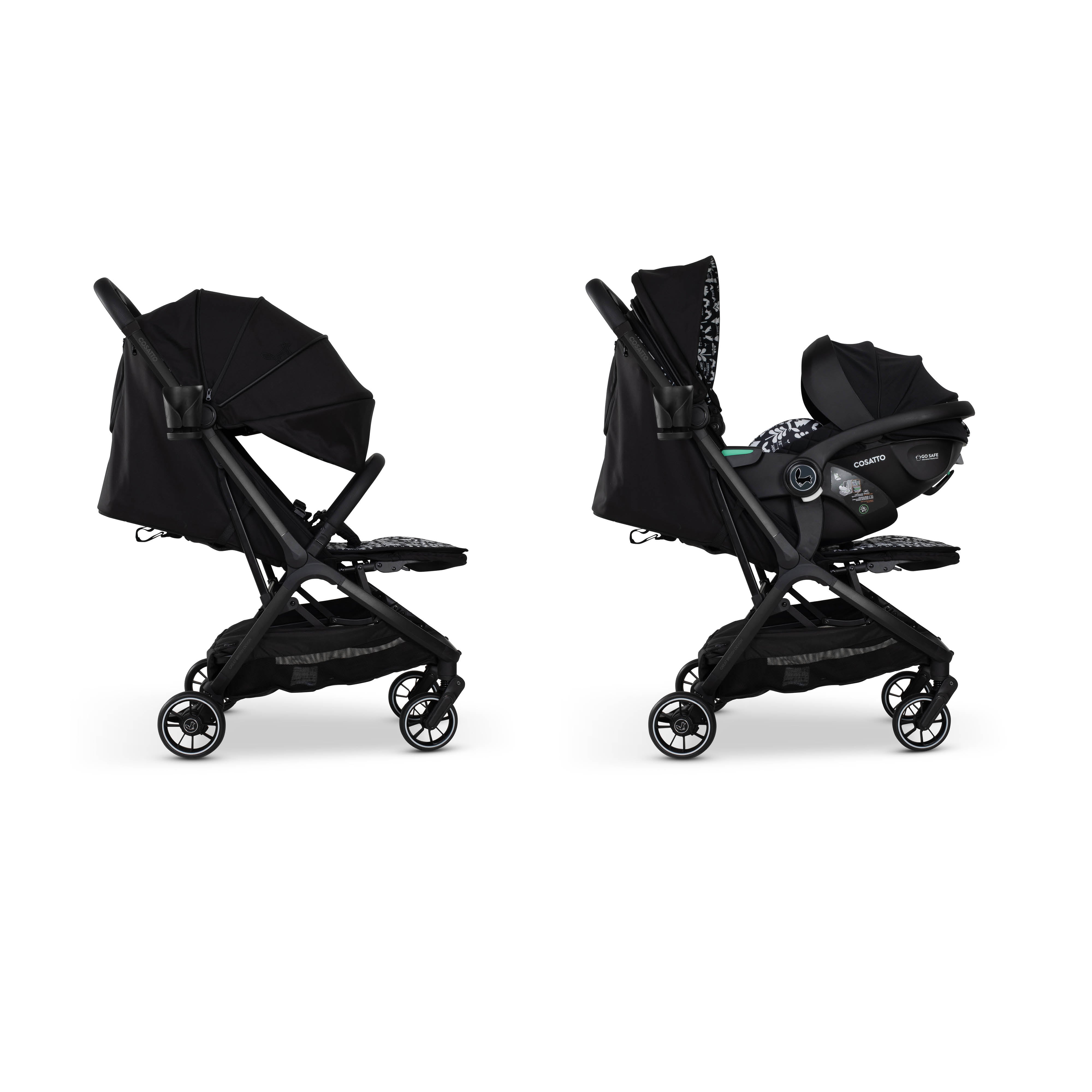 Woosh City Recline Car Seat Bundle Silhouette