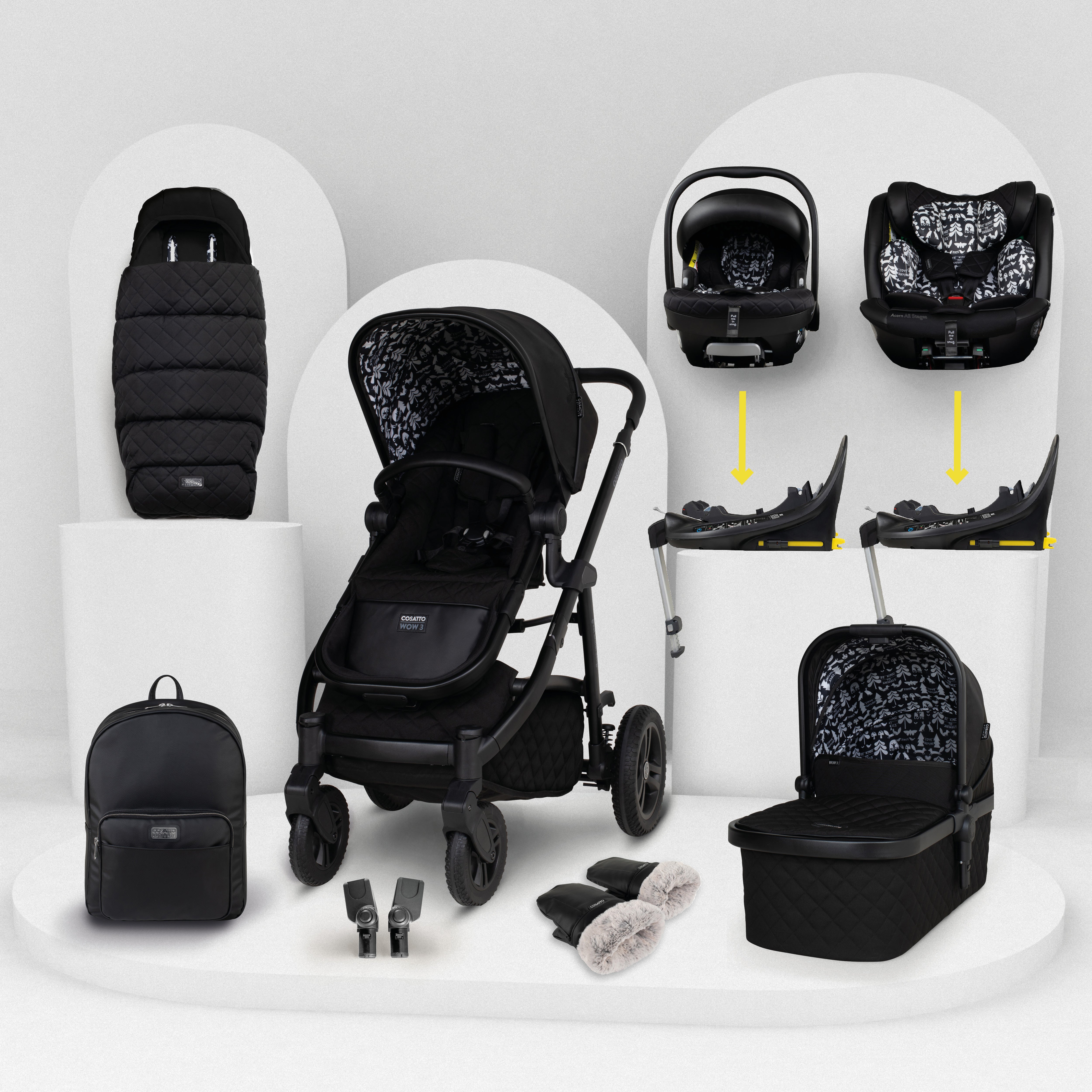 Wow 3 Family All Stage Duo Base All Seasons Bundle Silhouette