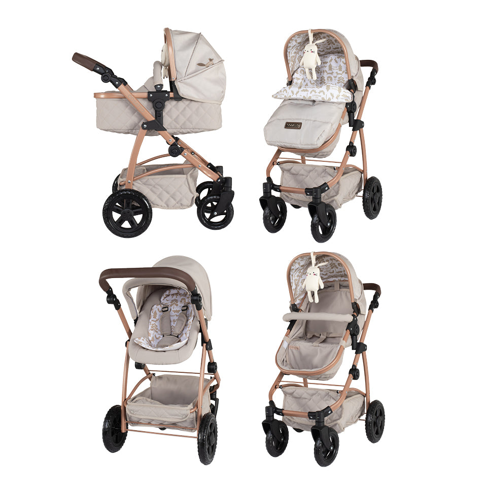 Wow 3 in 1 Dolls Pram Travel System Bundle Whisper - Dolls Pram - Cosatto Store