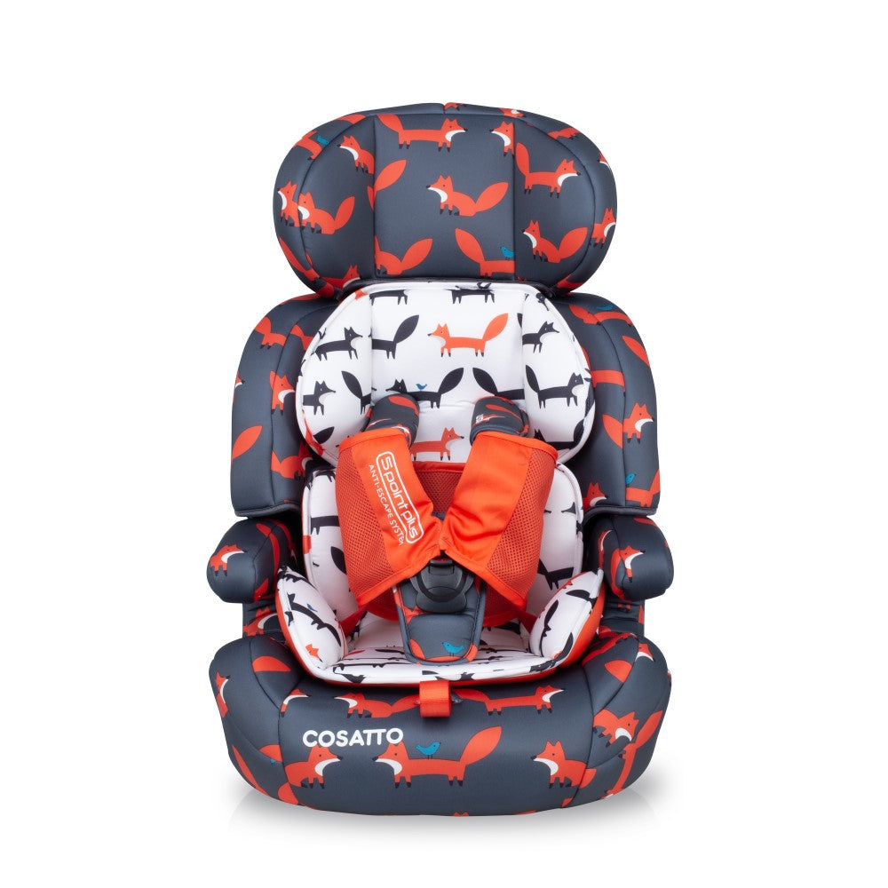 Zoomi Group 123 Car Seat Charcoal Mister Fox