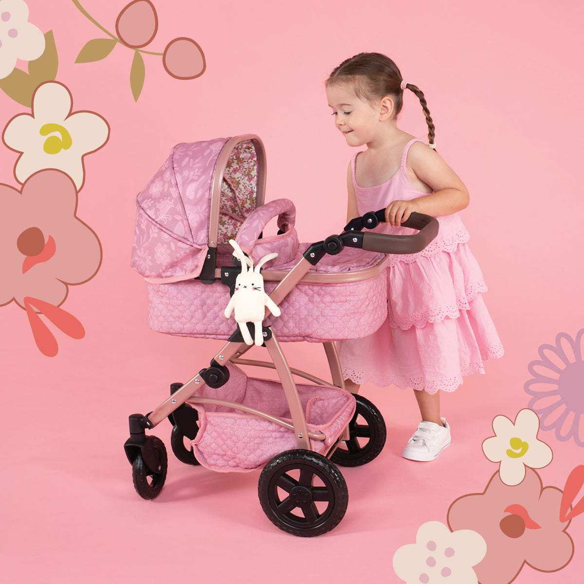 Wow 3 in 1 Dolls Pram Travel System Bundle Camille - Dolls Pram - Cosatto Store
