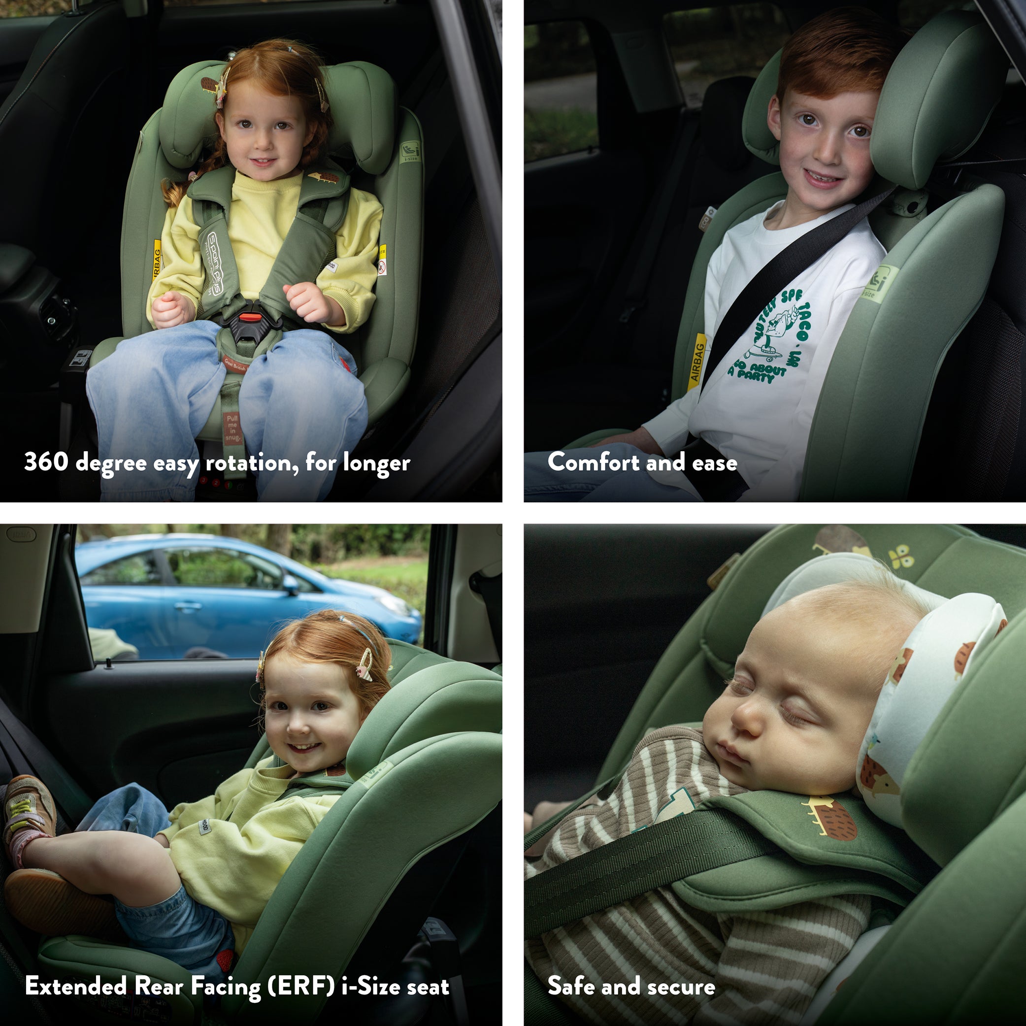 Get Set Grow Plus i-Size 360 Car Seat Bear Hug