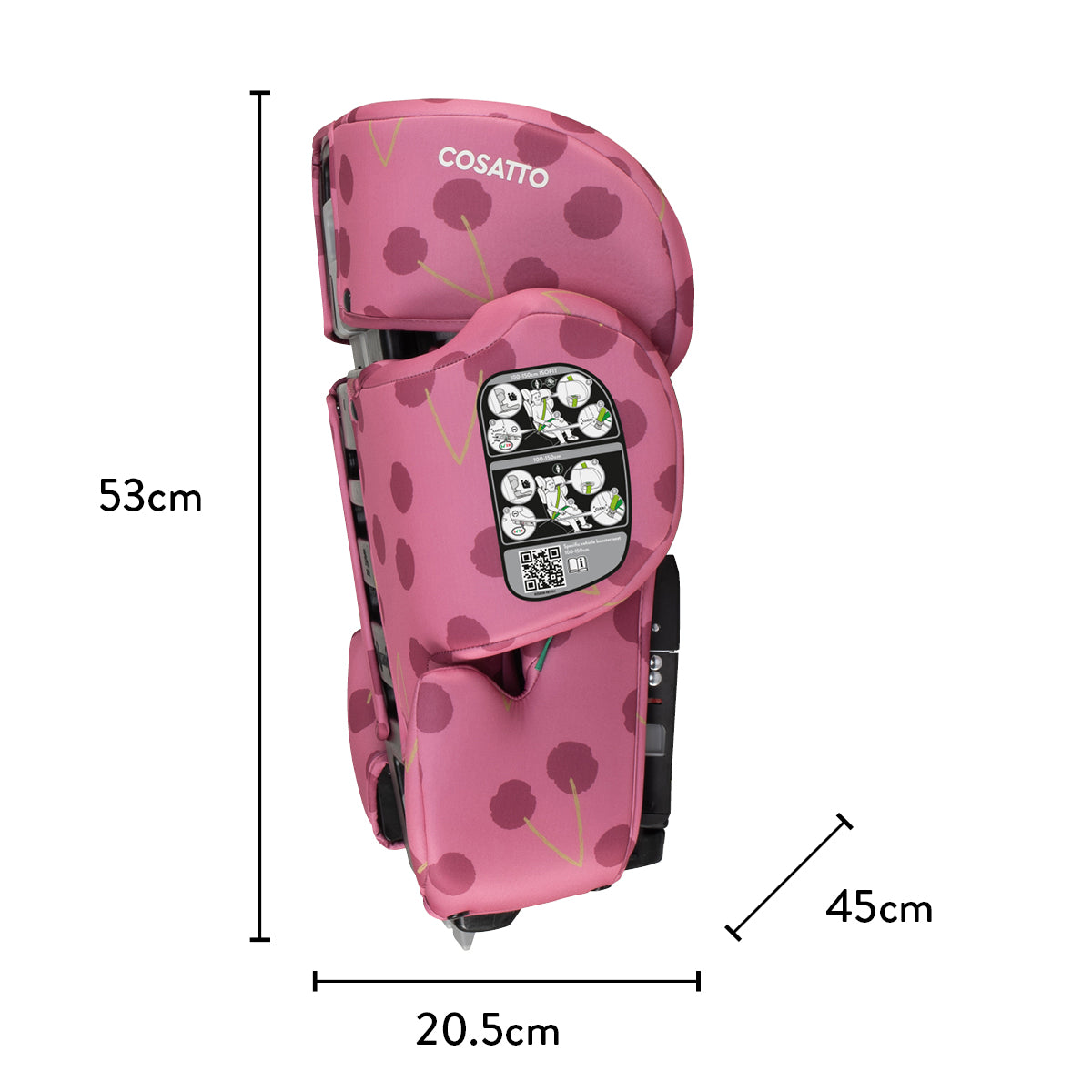 Ninja i-Go R129 Travel Car Seat Cherry Pie