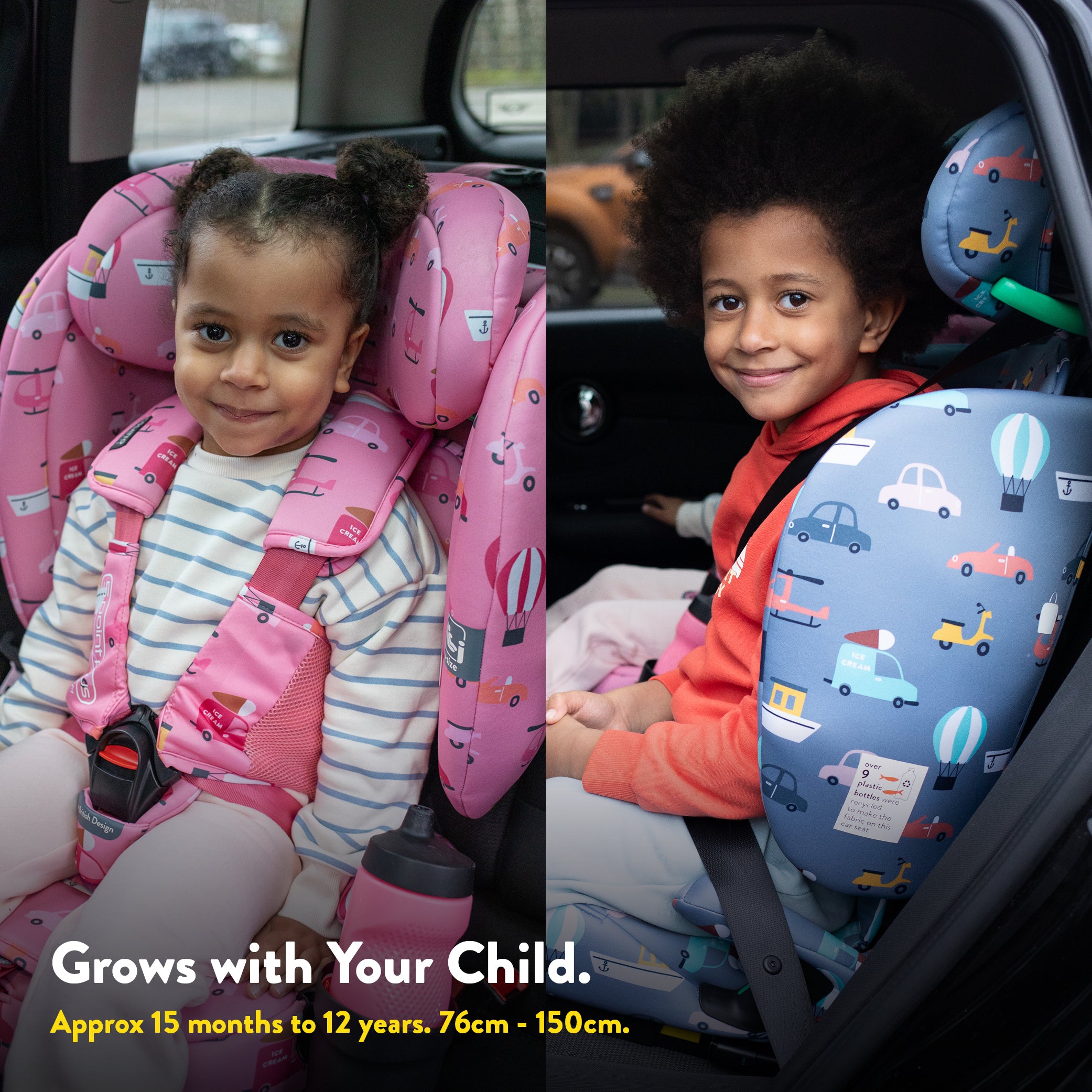 On The Go i-Size Travel Car Seat Silhouette