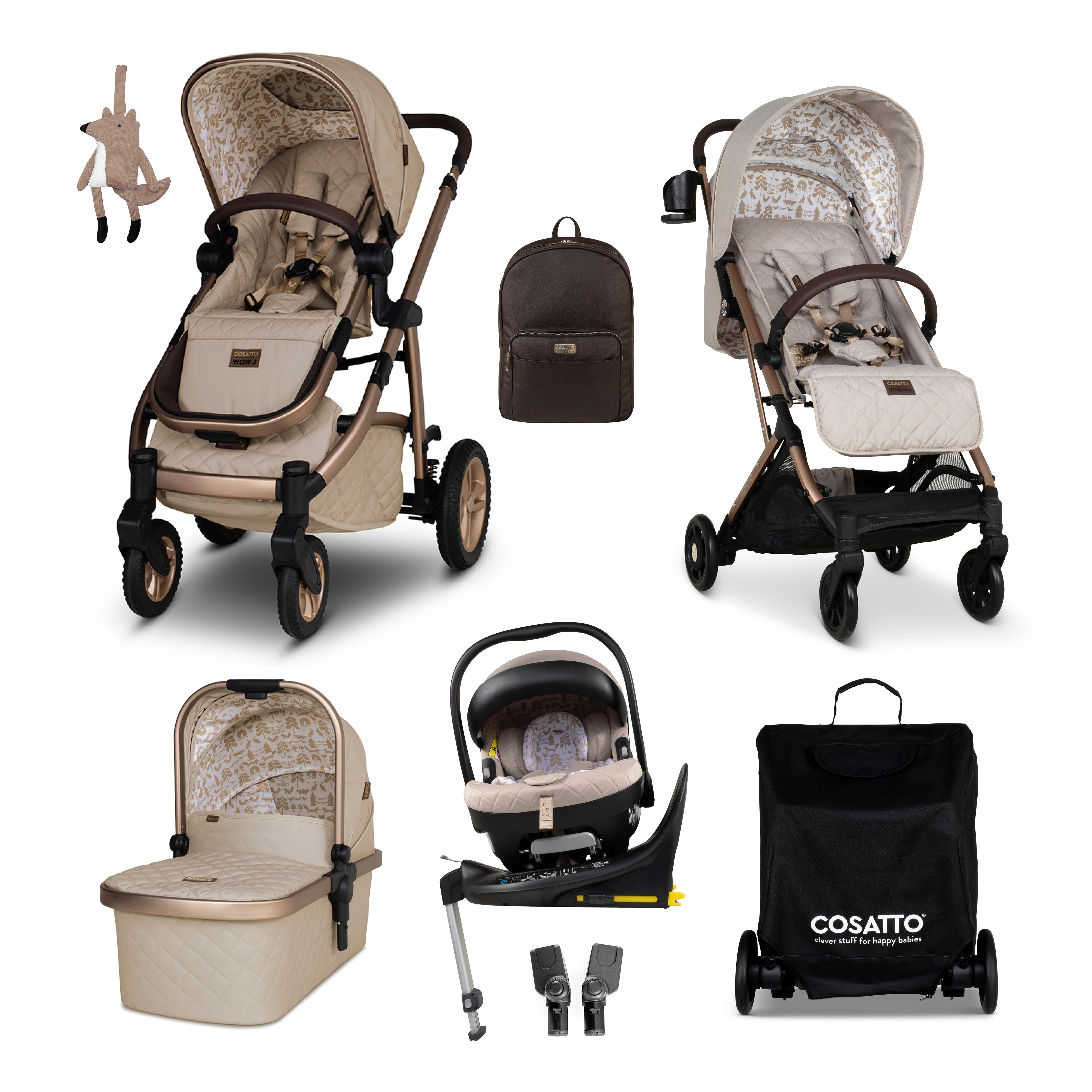 Wow 3 Summer Stroller Bundle Whisper