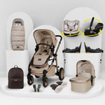 Wow 3 All Stage Family Rotate & Recline 2 Base Bundle Whisper