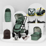 Wow 3 All Stage Family Rotate & Recline 2 Base Bundle Meadow