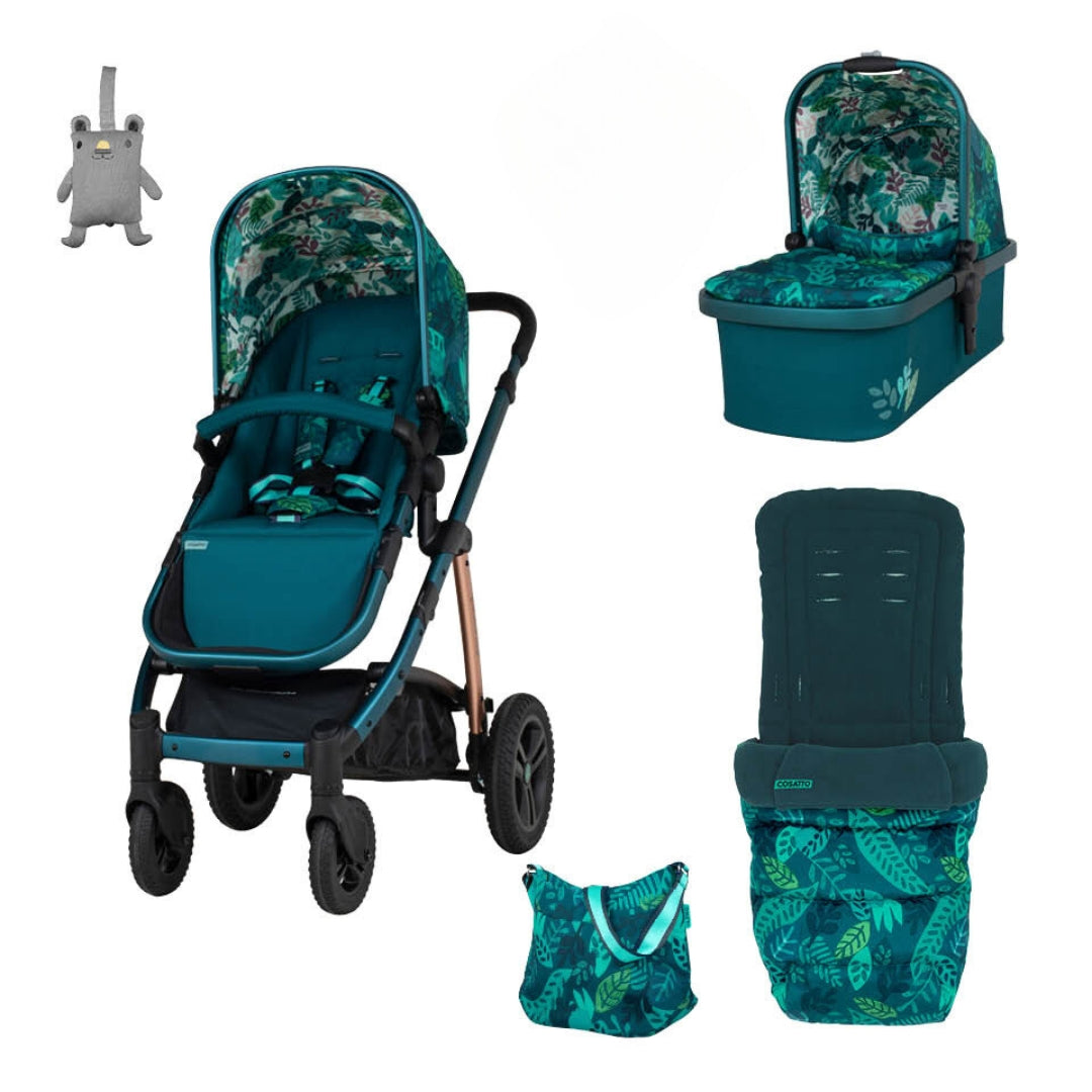 jungle themed car seat and stroller Wow 2 Accessory Bundle Midnight Jungle – Cosatto Store