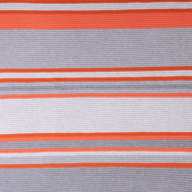 Cosatto Stripe Blanket Grey Orange