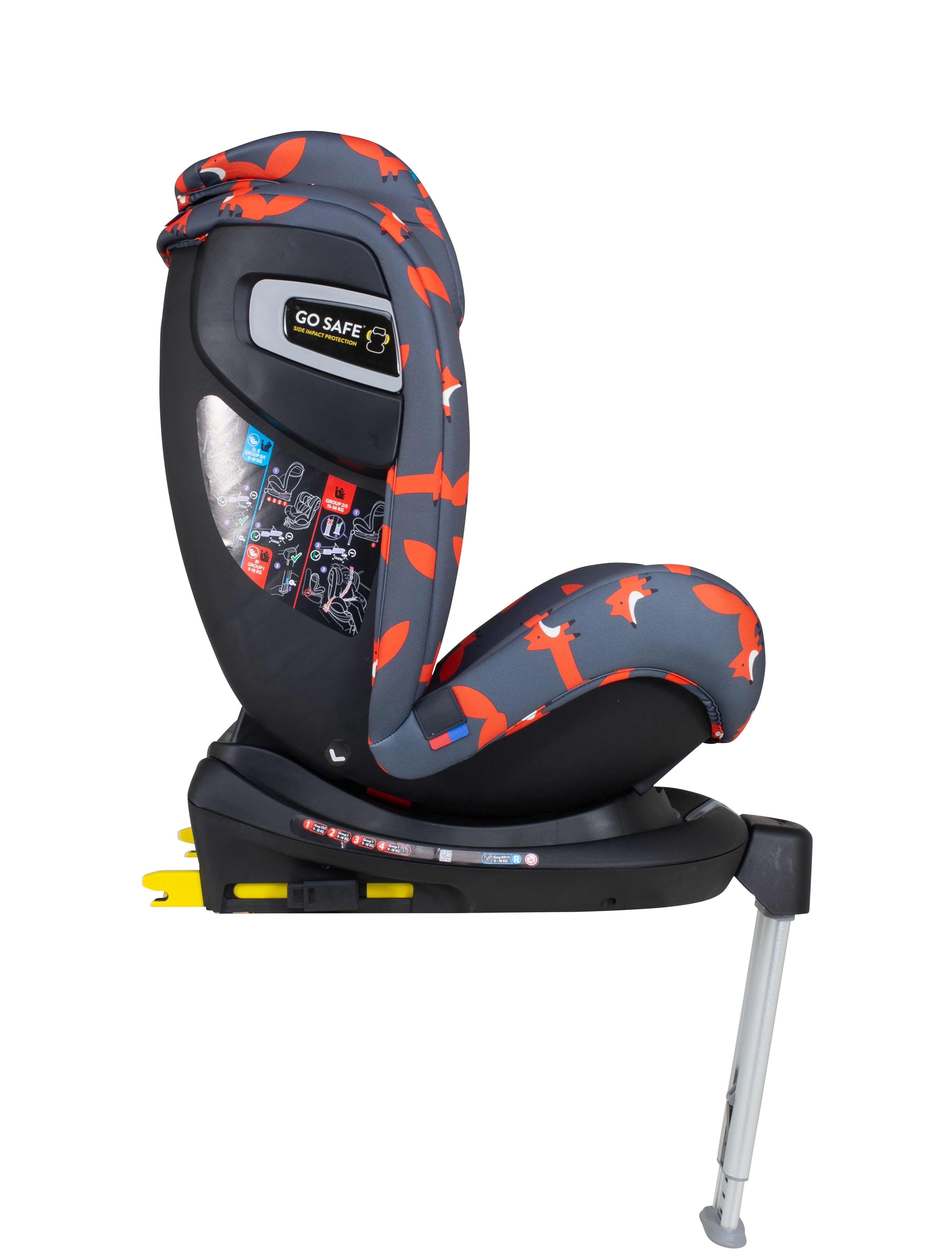 Ex Display All in All Rotate Group 0+123 Car Seat Charcoal Mister Fox - Carseat - Cosatto Store