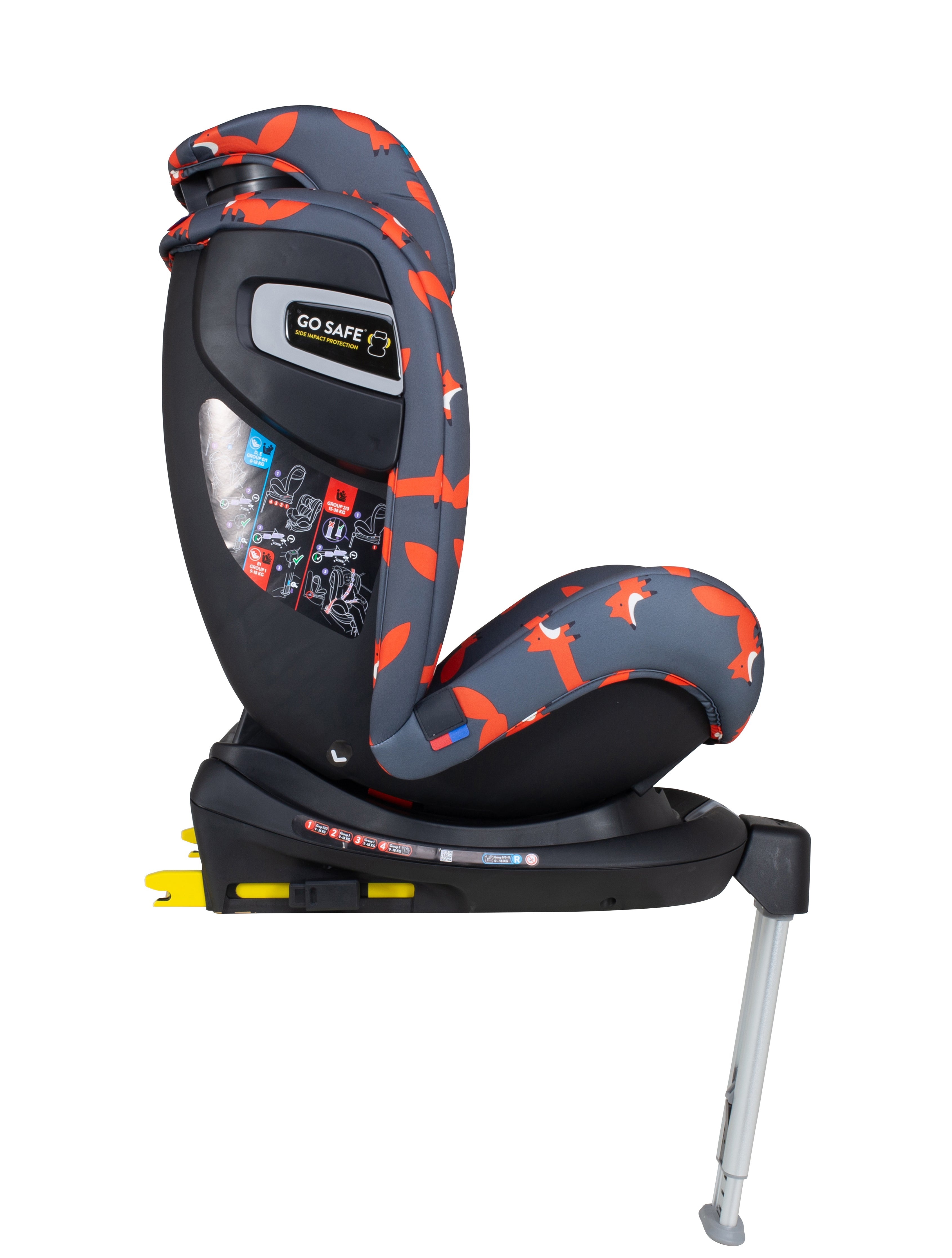 Ex Display All in All Rotate Group 0+123 Car Seat Charcoal Mister Fox - Carseat - Cosatto Store