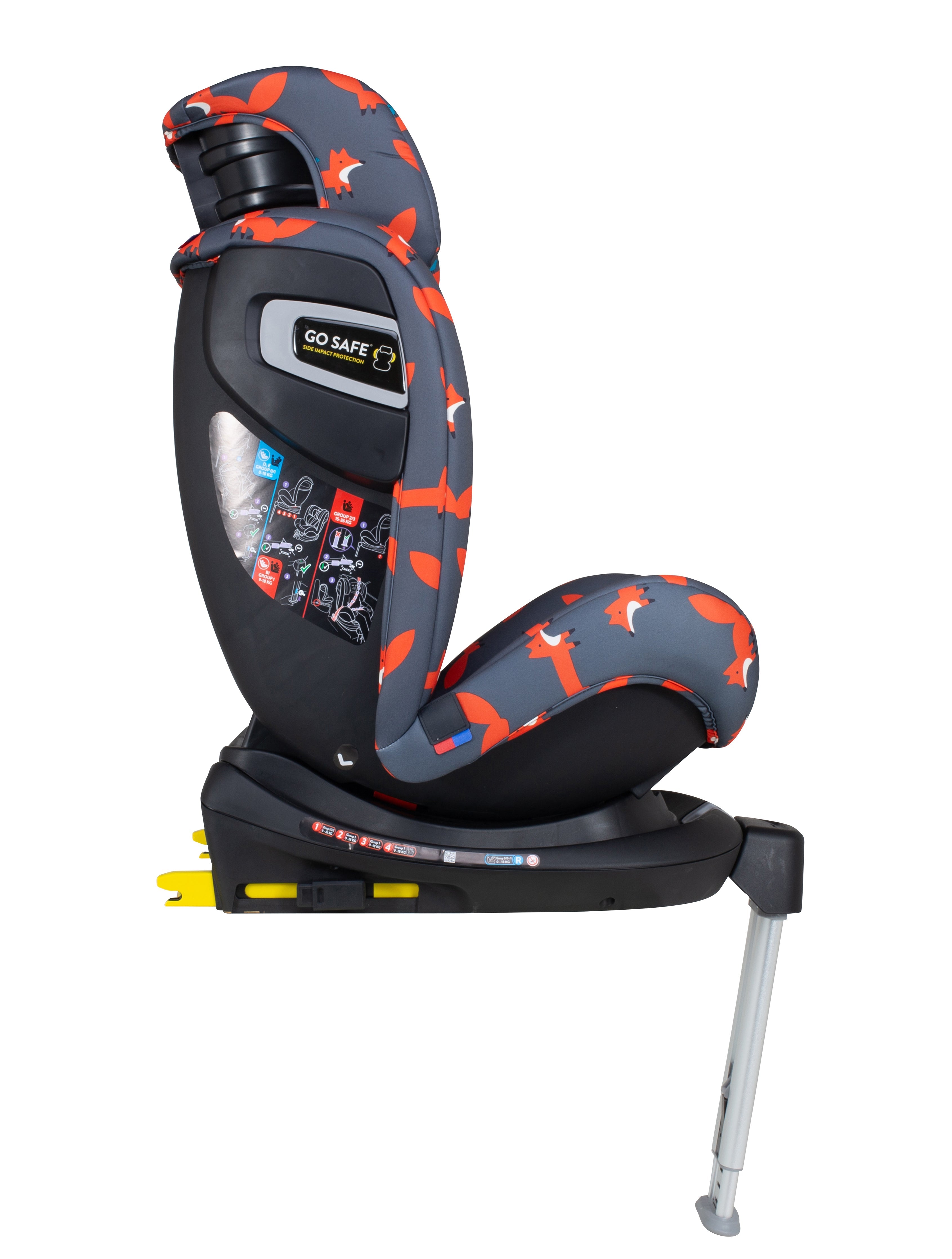 Ex Display All in All Rotate Group 0+123 Car Seat Charcoal Mister Fox - Carseat - Cosatto Store