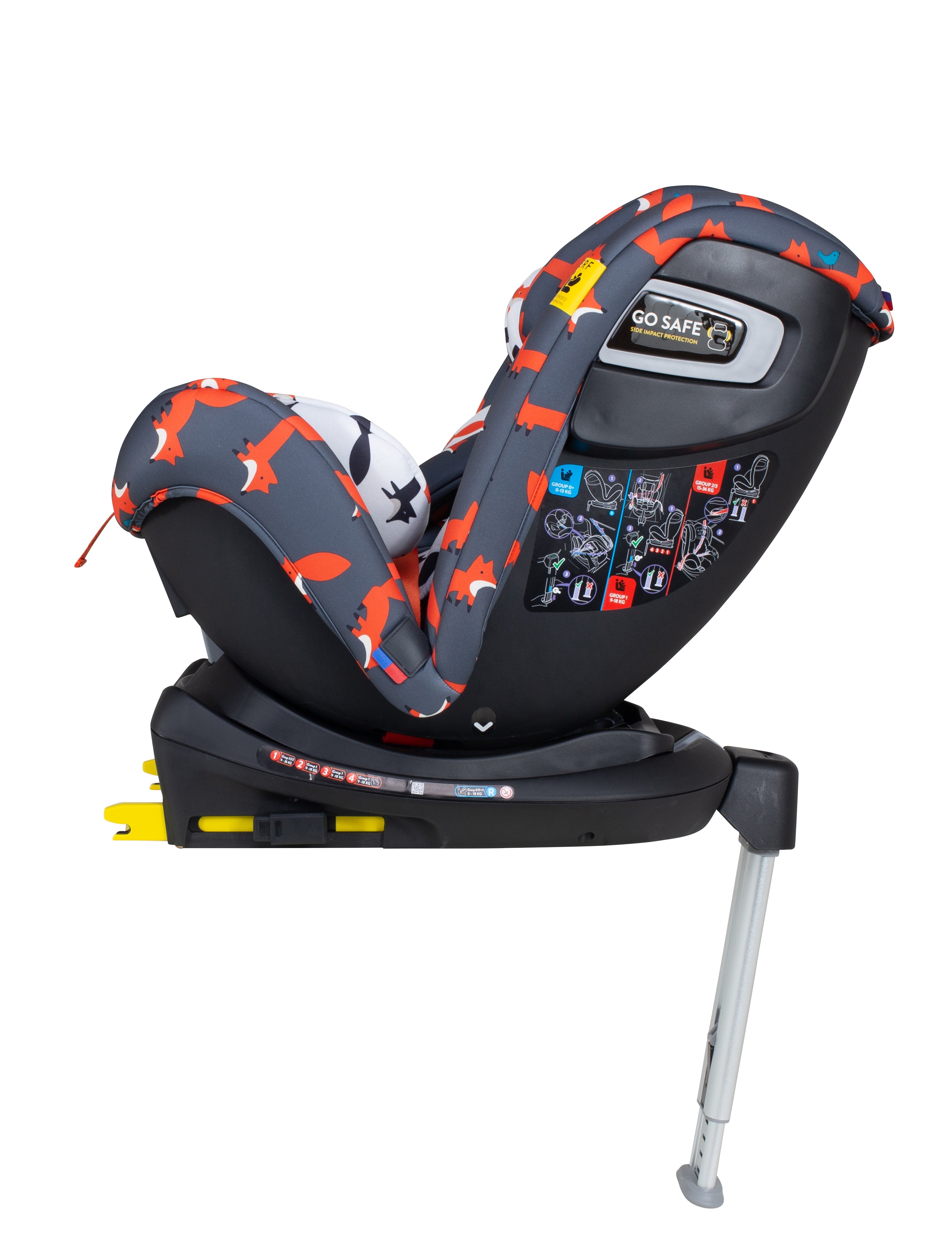 Ex Display All in All Rotate Group 0+123 Car Seat Charcoal Mister Fox - Carseat - Cosatto Store