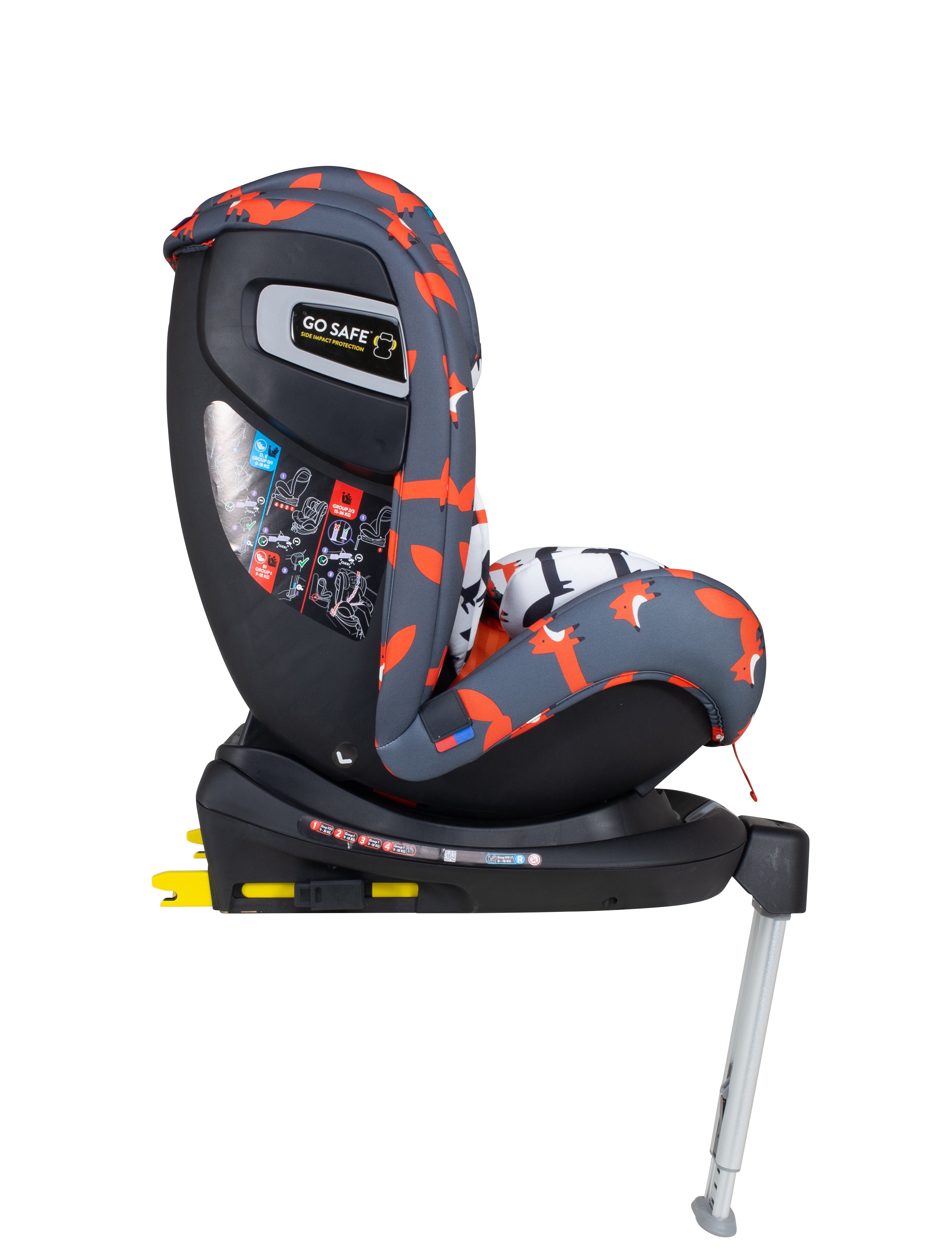 Ex Display All in All Rotate Group 0+123 Car Seat Charcoal Mister Fox - Carseat - Cosatto Store