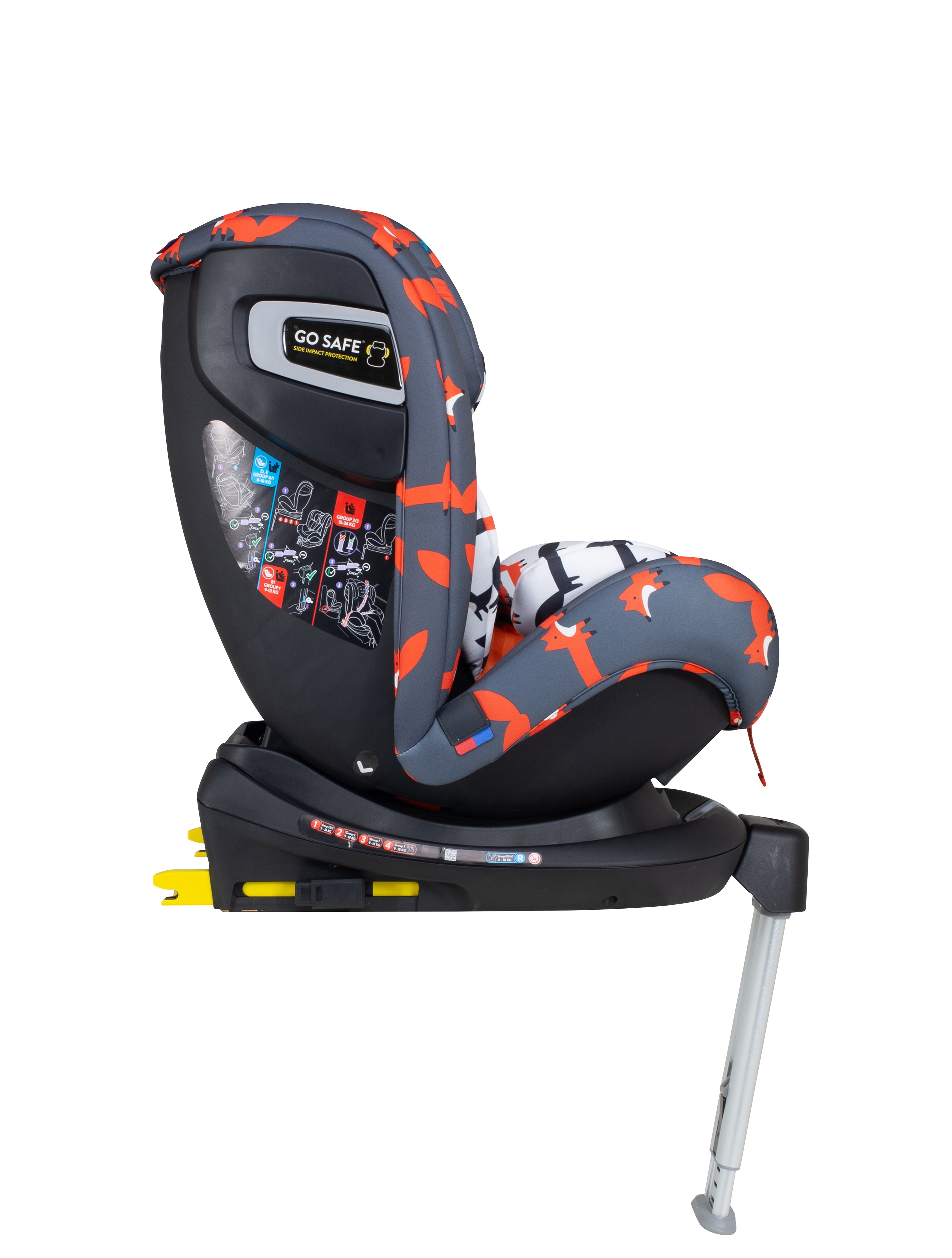 Ex Display All in All Rotate Group 0+123 Car Seat Charcoal Mister Fox - Carseat - Cosatto Store