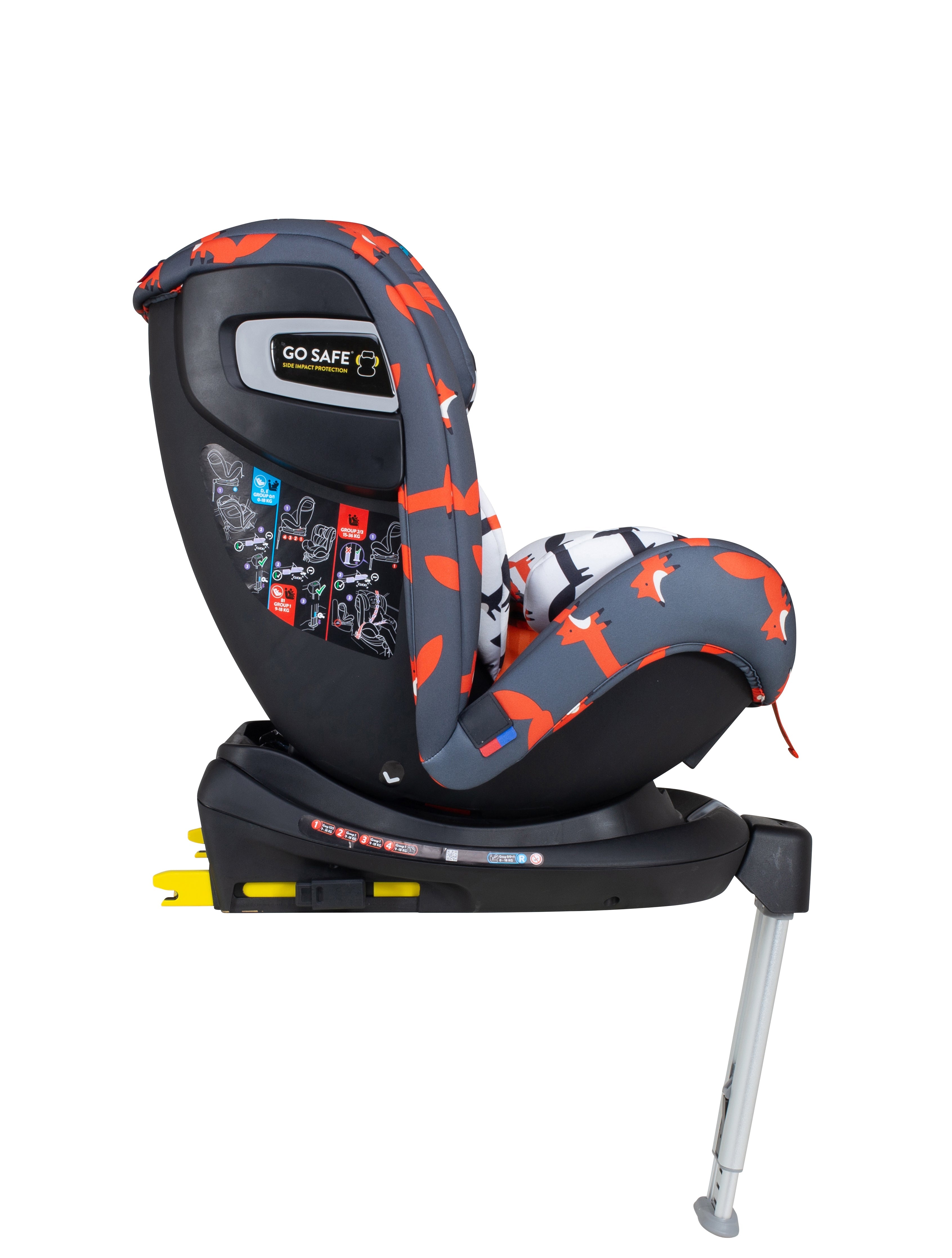 Ex Display All in All Rotate Group 0+123 Car Seat Charcoal Mister Fox - Carseat - Cosatto Store