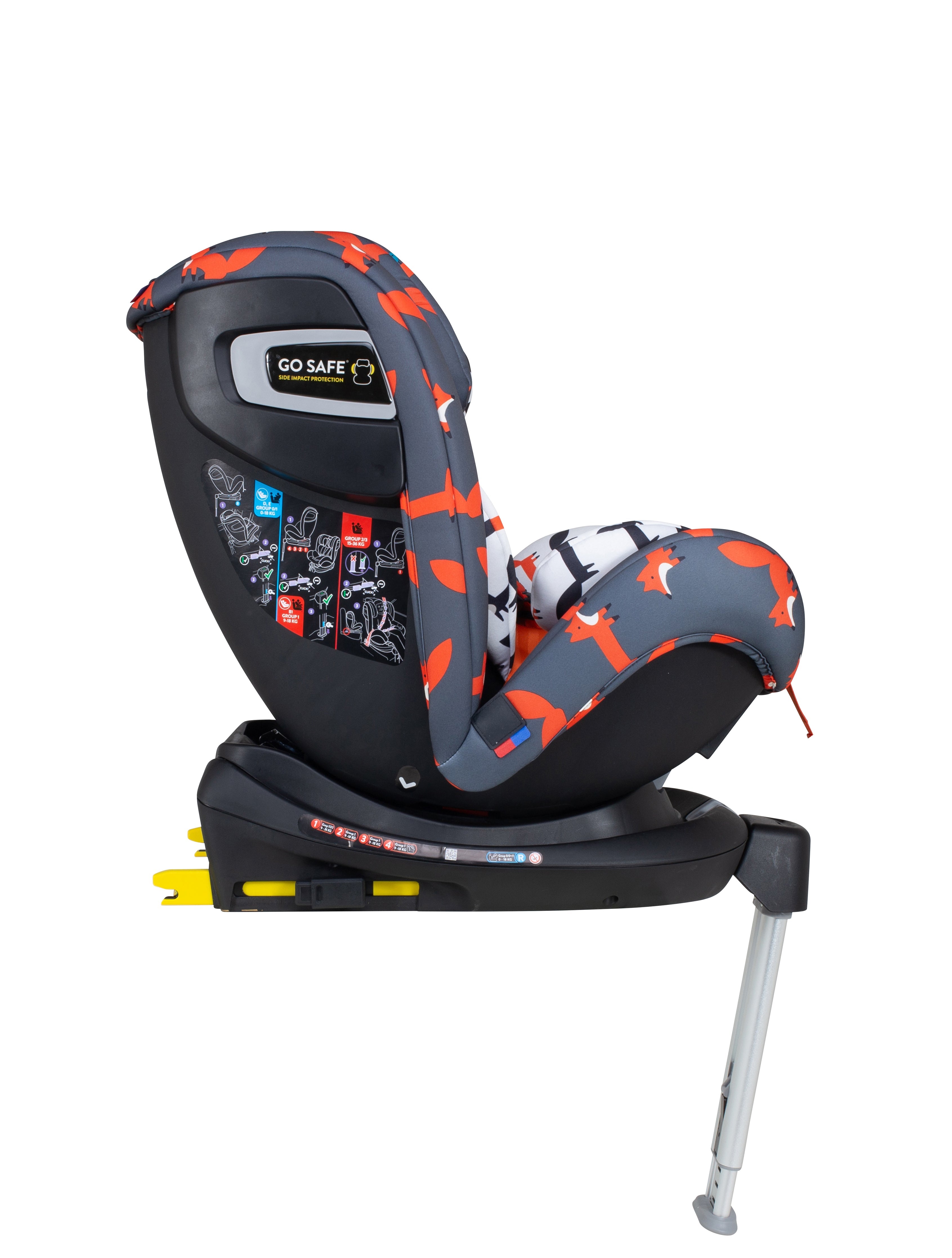 Ex Display All in All Rotate Group 0+123 Car Seat Charcoal Mister Fox - Carseat - Cosatto Store