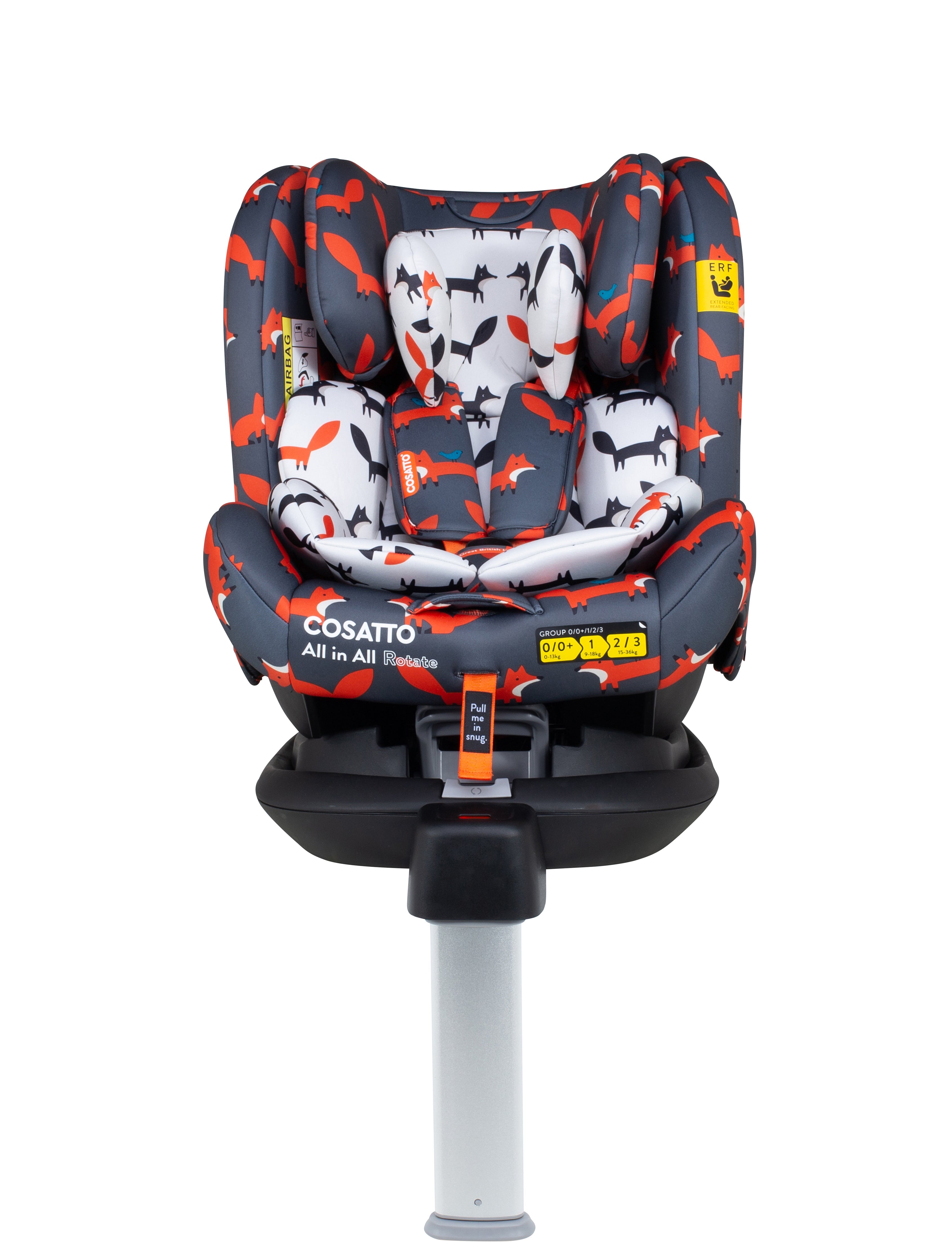 Ex Display All in All Rotate Group 0+123 Car Seat Charcoal Mister Fox - Carseat - Cosatto Store