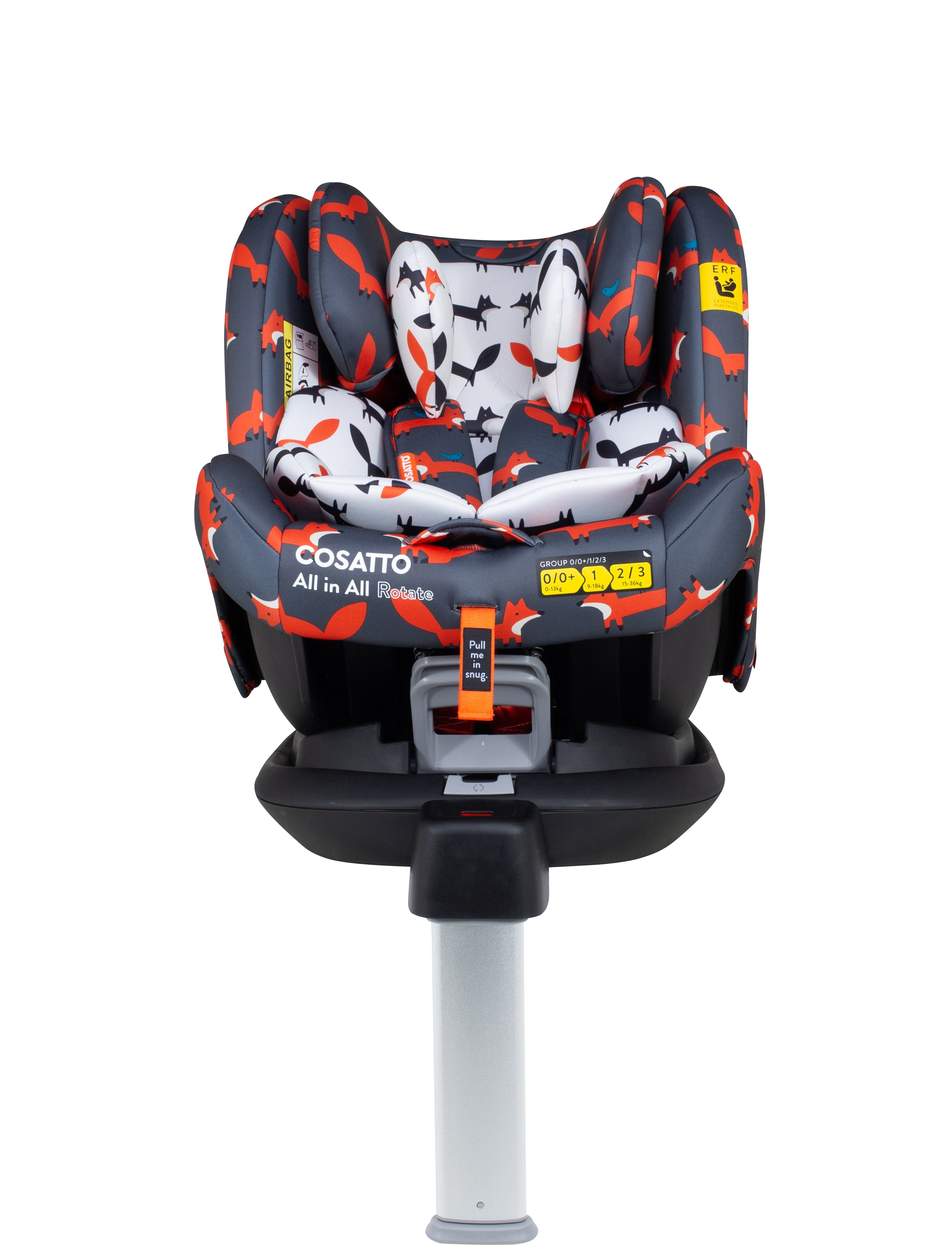 Ex Display All in All Rotate Group 0+123 Car Seat Charcoal Mister Fox - Carseat - Cosatto Store