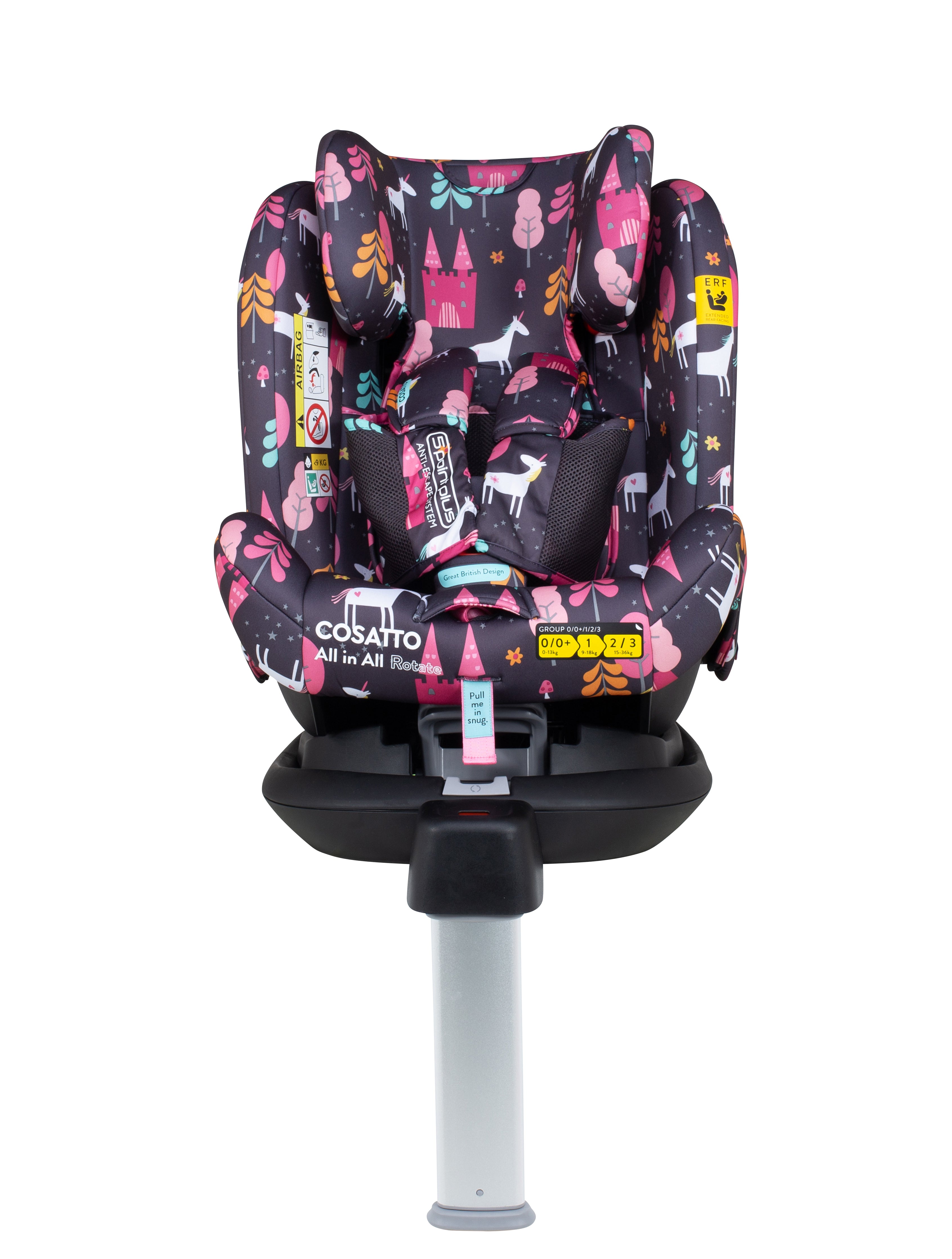 All in All Rotate Group 0 123 Car Seat Unicorn Land