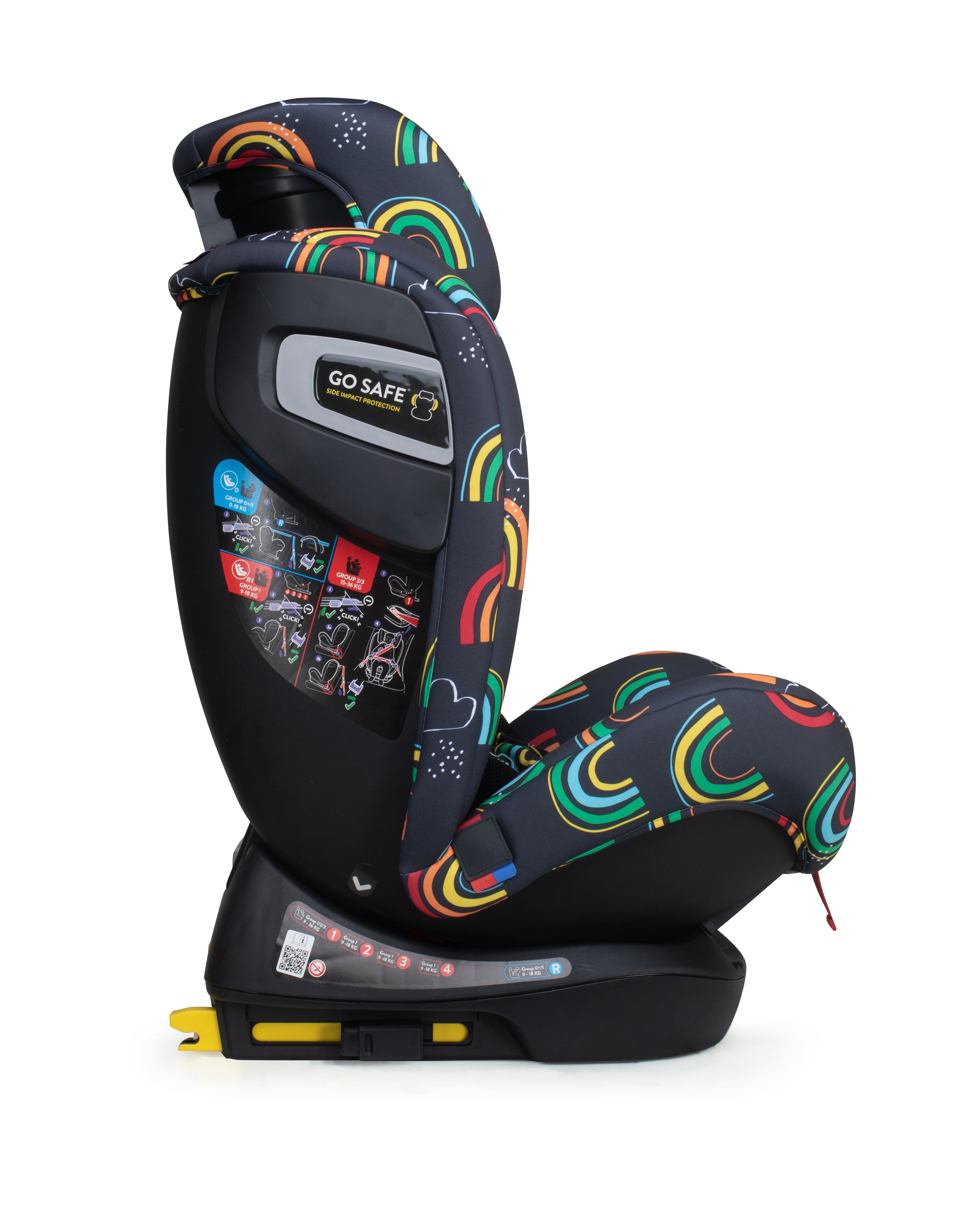 All in All Group 0 123 Car Seat Disco Rainbow