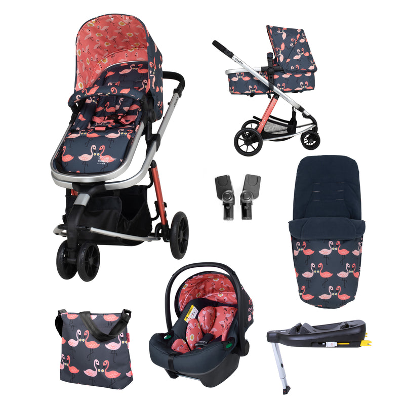 Giggle 2 in 1 i-Size Everything Bundle Pretty Flamingo - Bundle - Cosatto Store