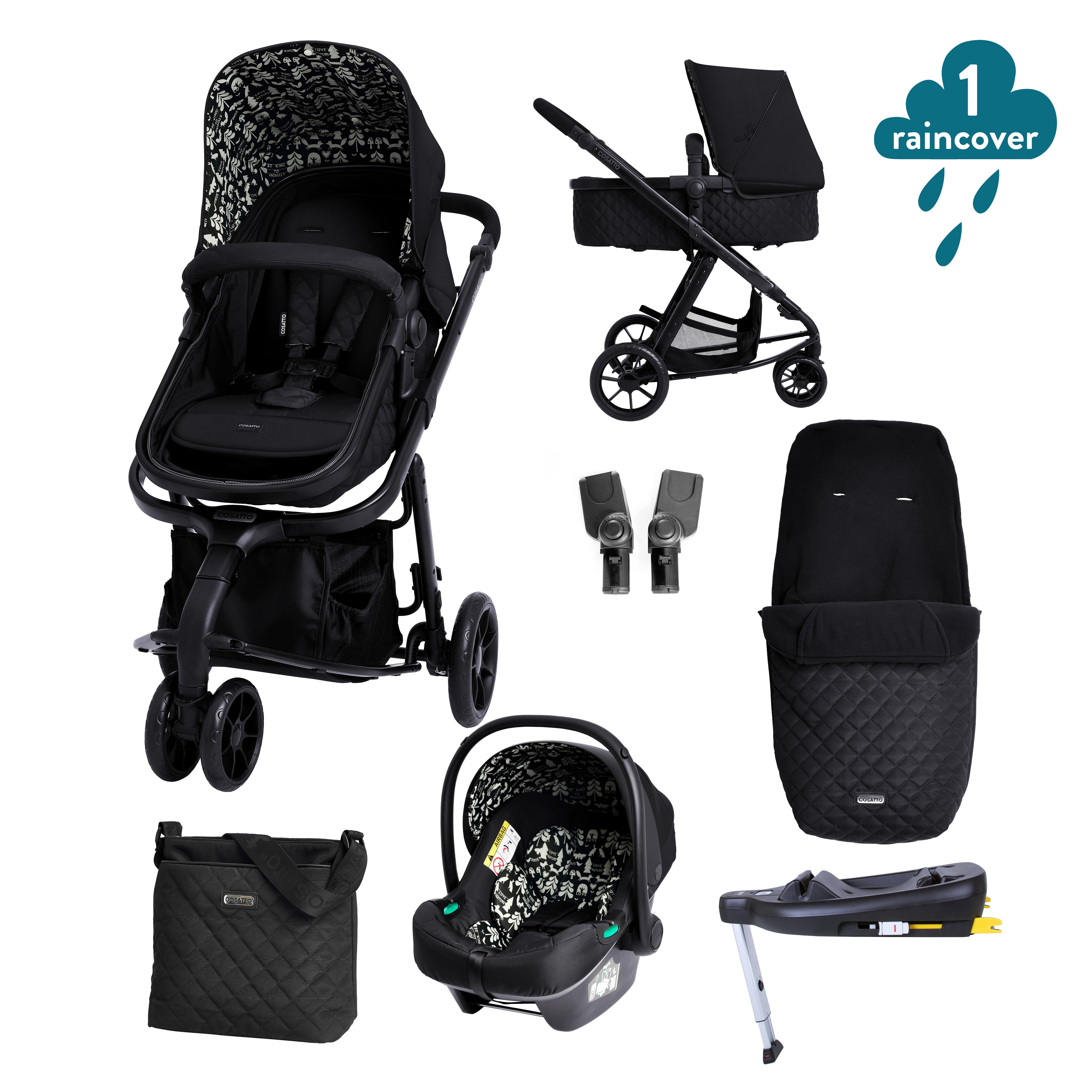 Giggle 2 in 1 i-Size Everything Bundle Silhouette