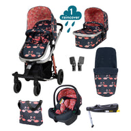 Giggle Trail 3 in 1 i-Size Everything Bundle Pretty Flamingo