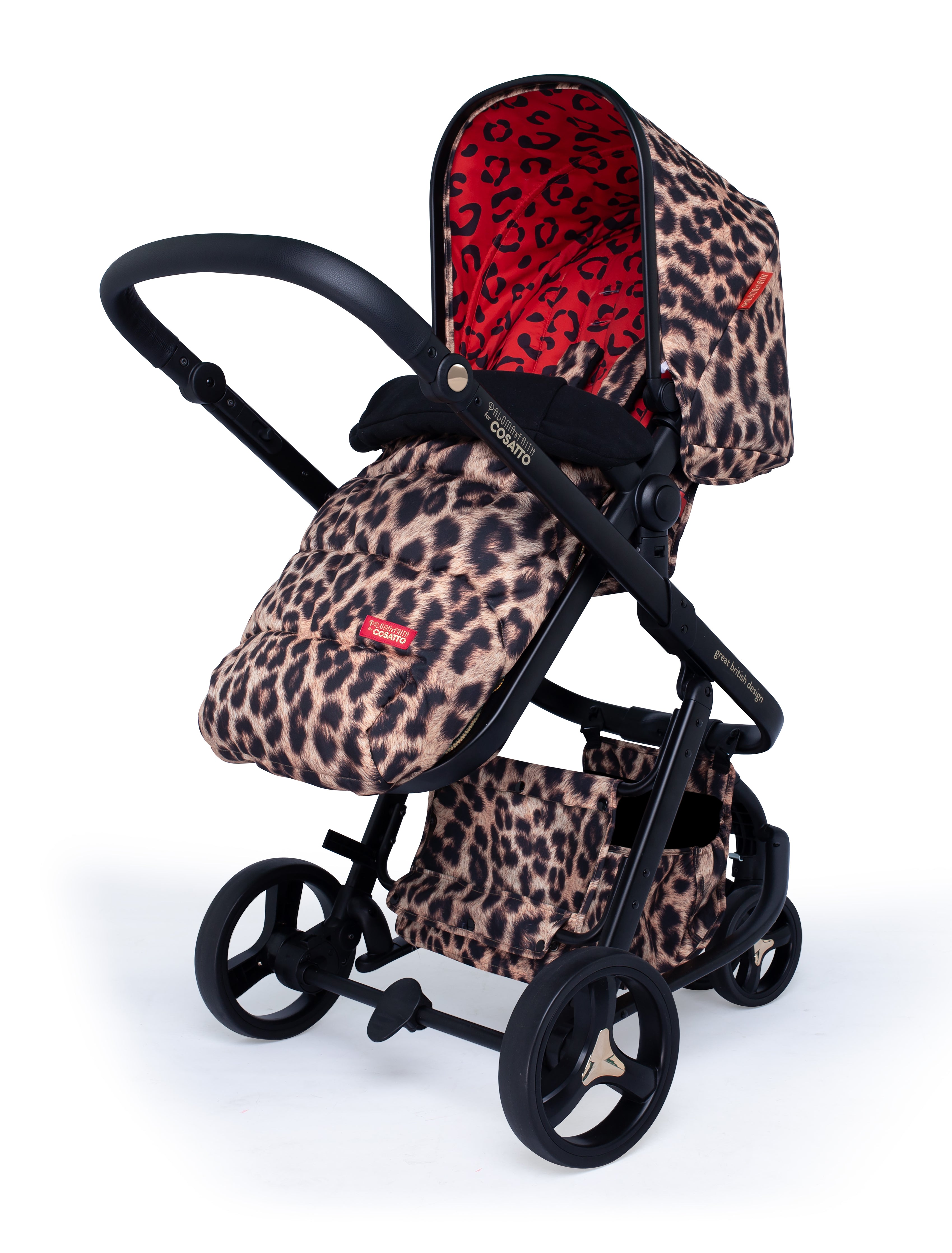 Cosatto leopard shop print pram